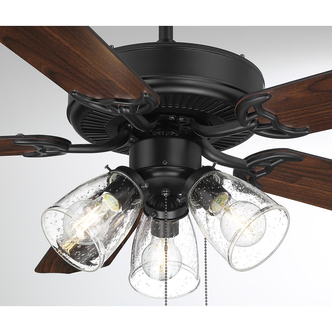 52 Inch Ceiling Fan with Light Kit by Meridian Lighting