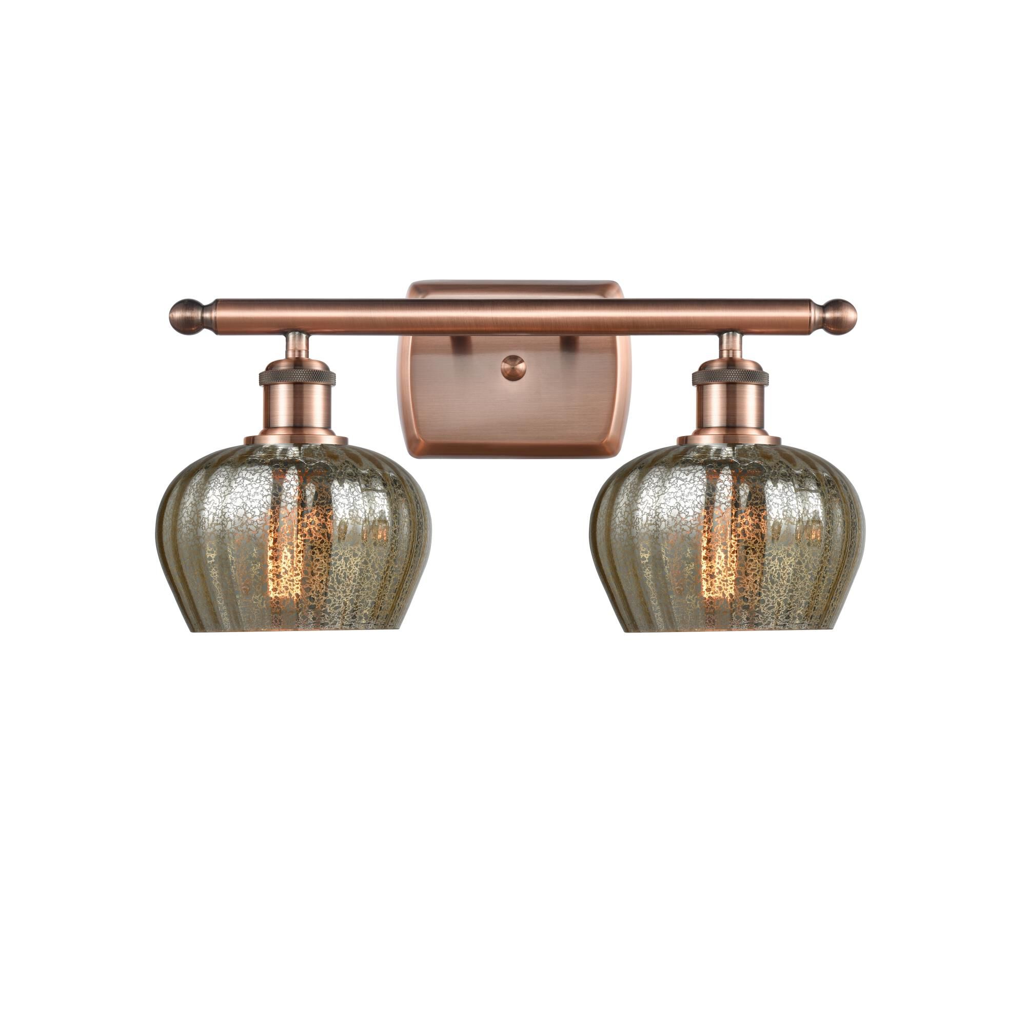 Shown in Antique Copper finish and Bowl glass and Glass shade