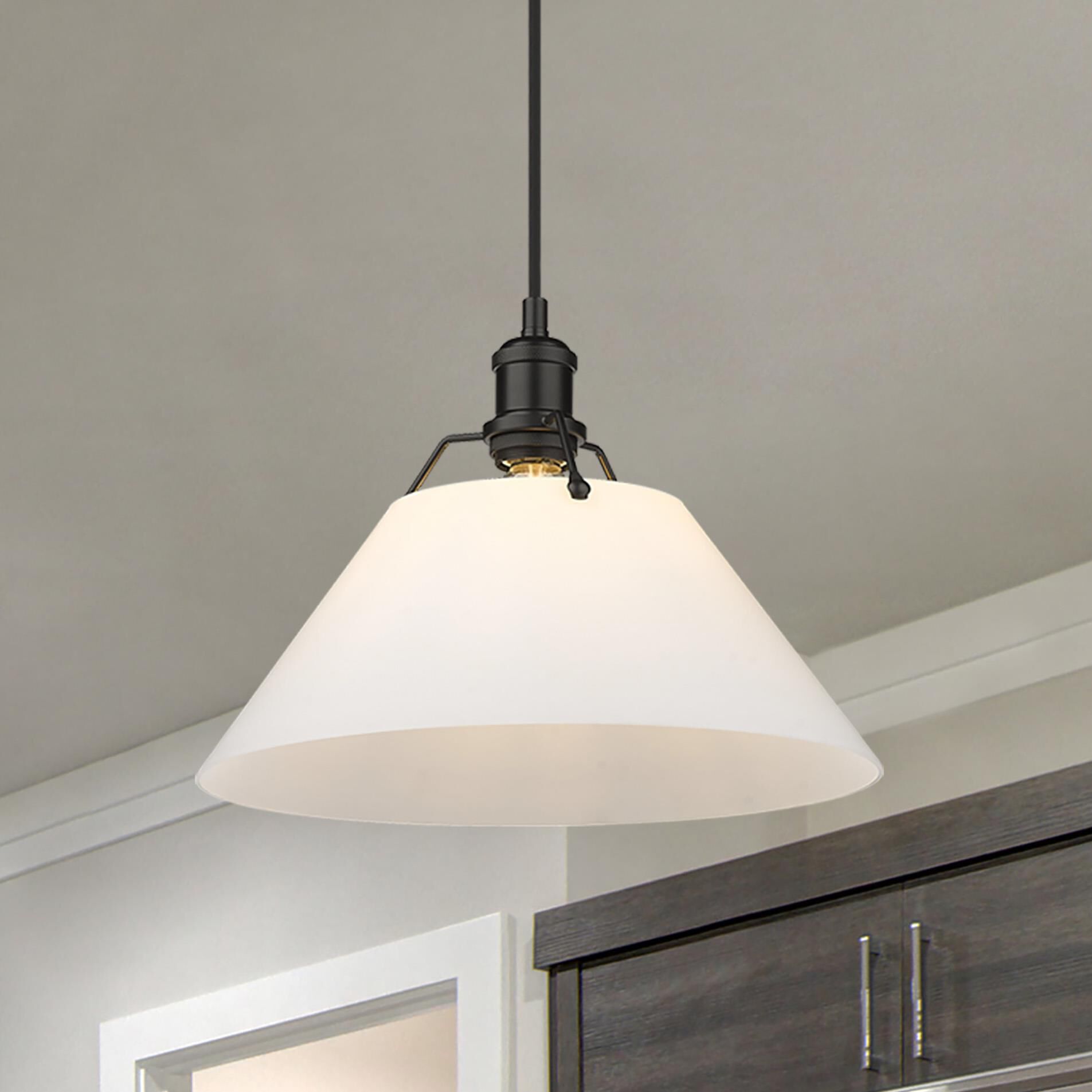 Orwell 14 Inch Large Pendant by Golden Lighting