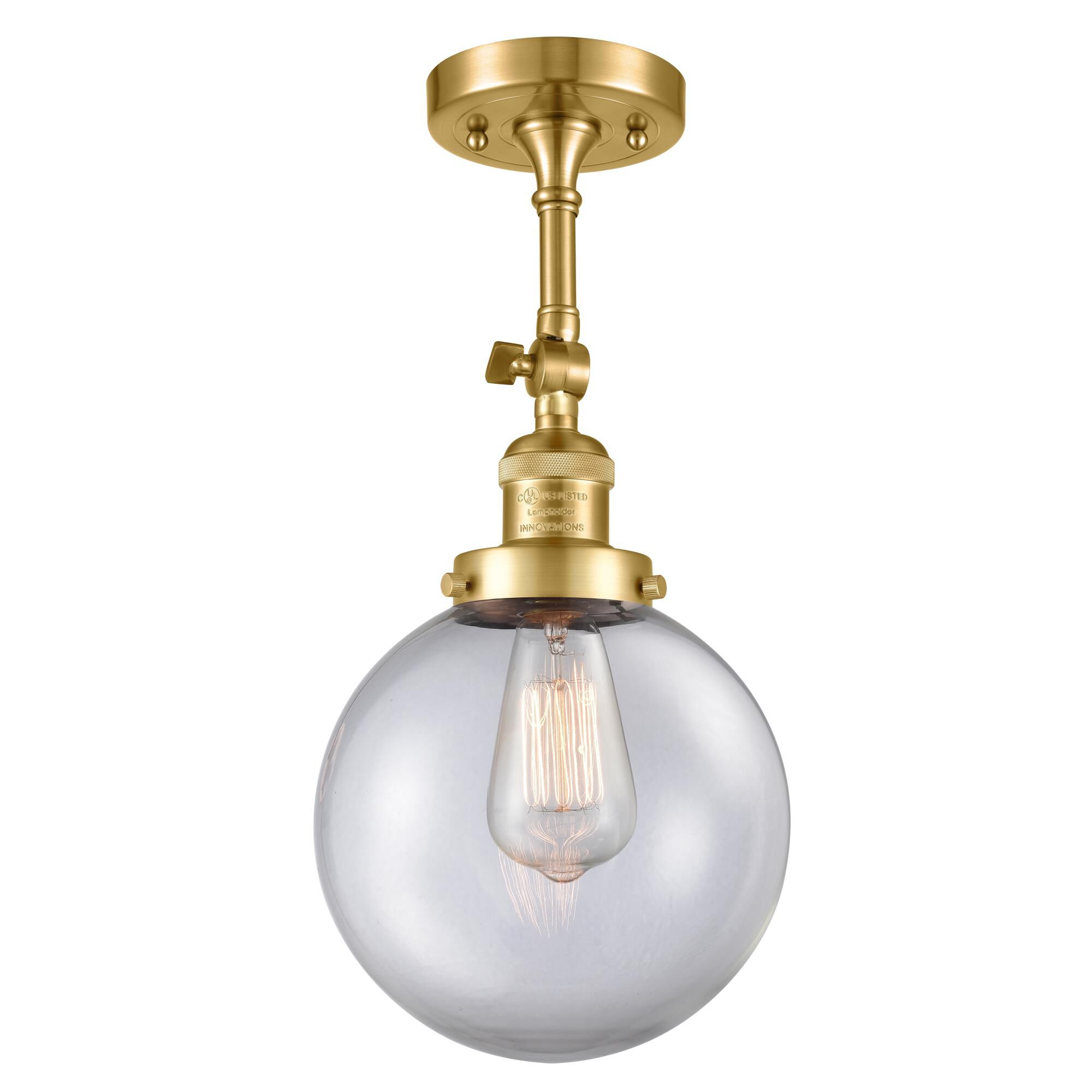 Bruno Marashlian Beacon 8 Inch 1 Light LED Semi Flush Mount by Innovations Lighting