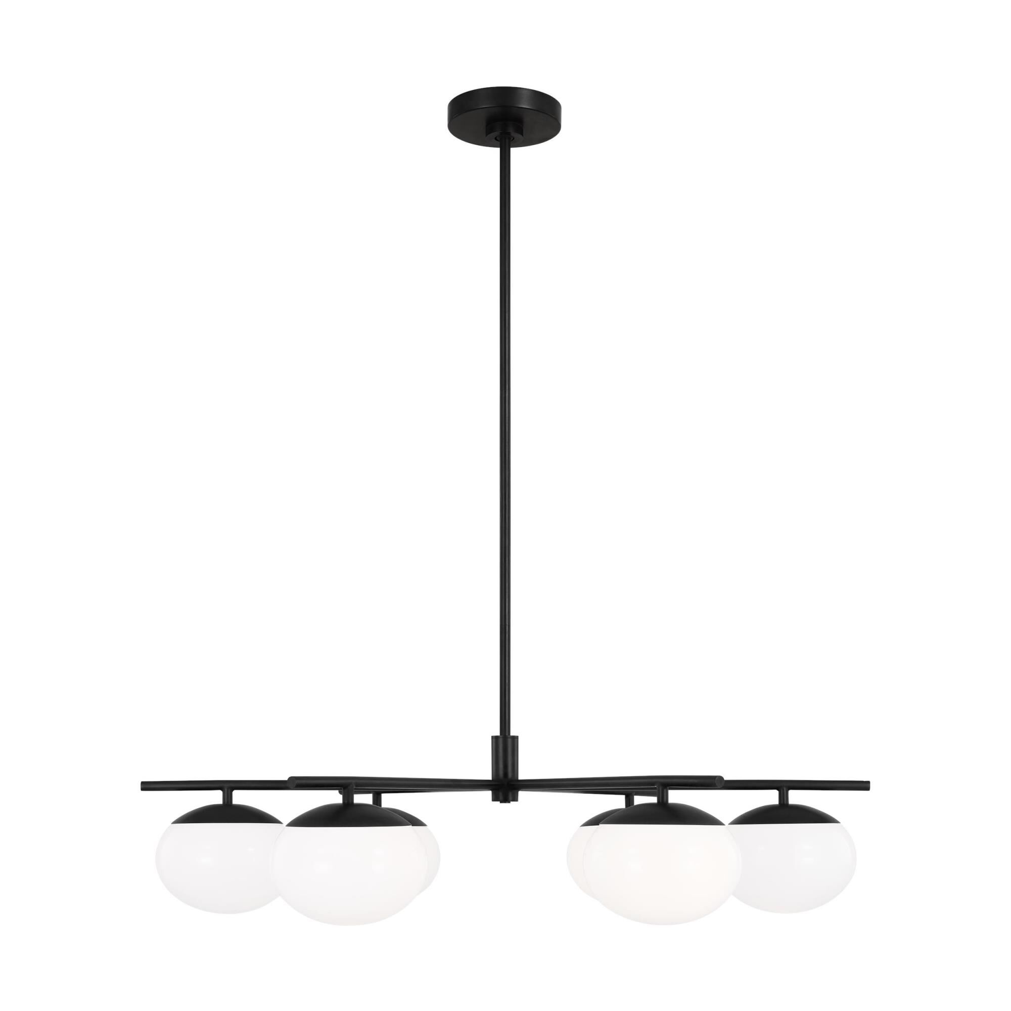 Ellen DeGeneres Lune 33 Inch 6 Light LED Chandelier by Visual Comfort Studio Collection