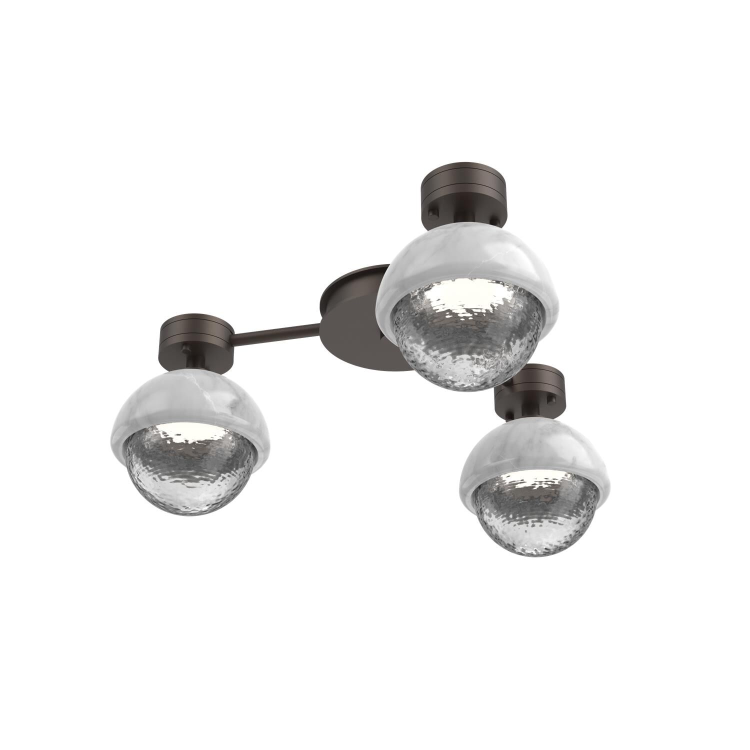 Levi Wilson Cabochon 23 Inch Flush Mount by Hammerton Studio