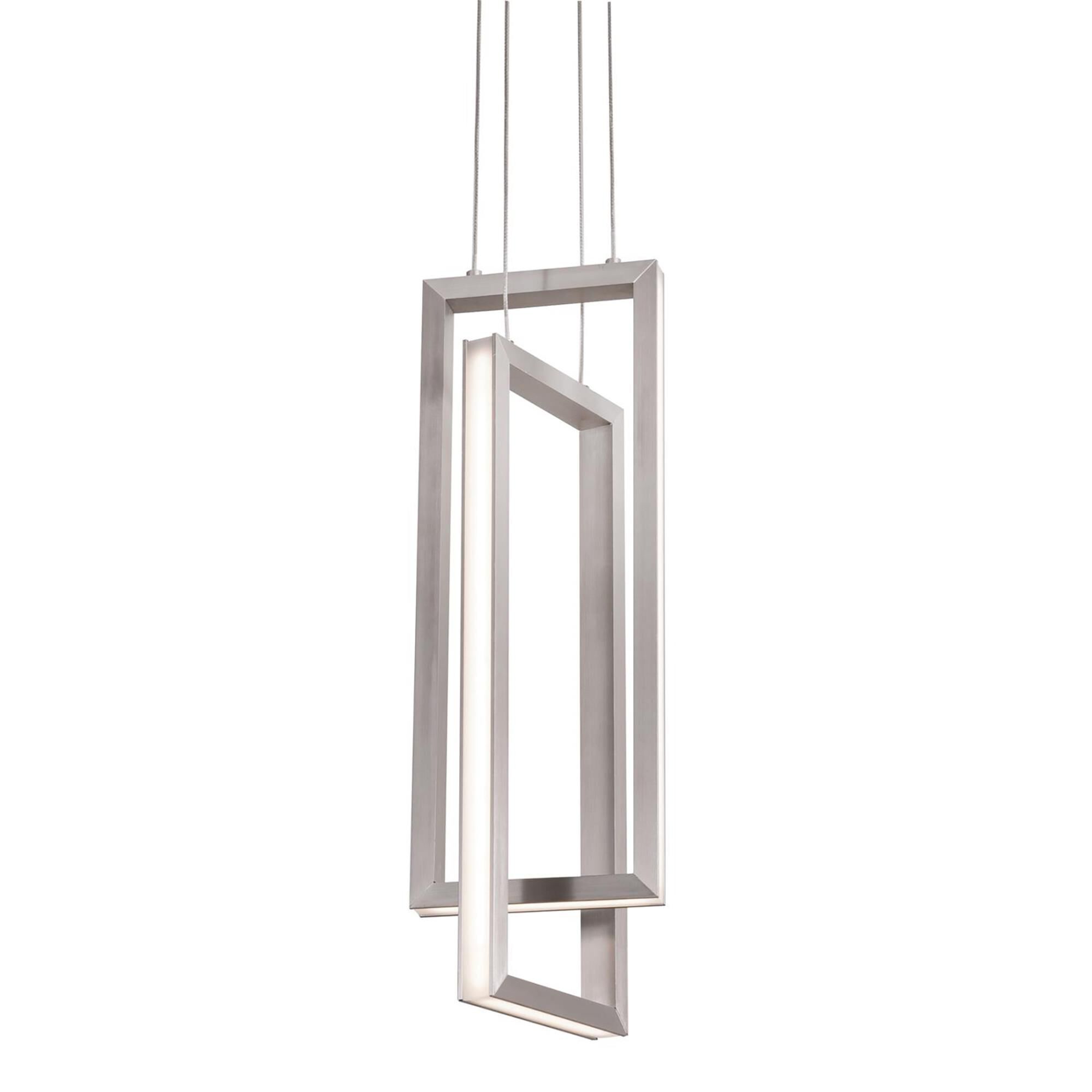 Shown in Satin Nickel finish and Satin Nickel Steel shade