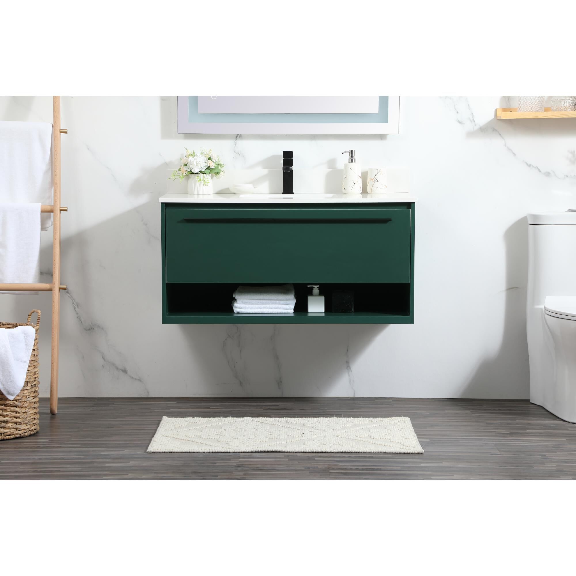 Shown in Green finish