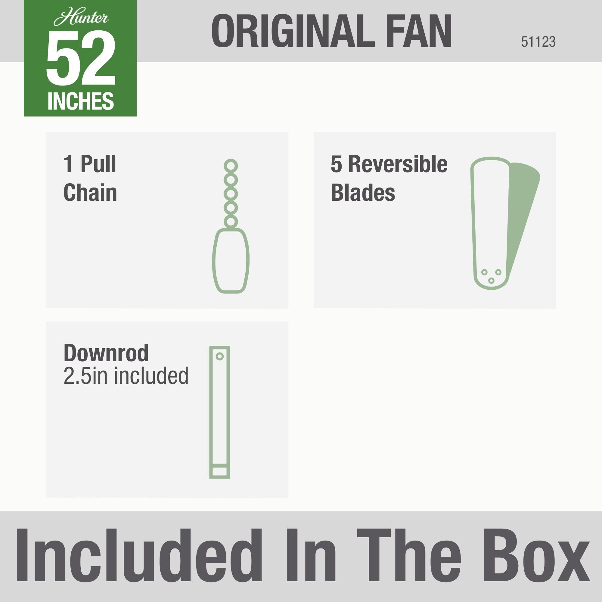 Hunter Original 52 Inch Ceiling Fan by Hunter Fan