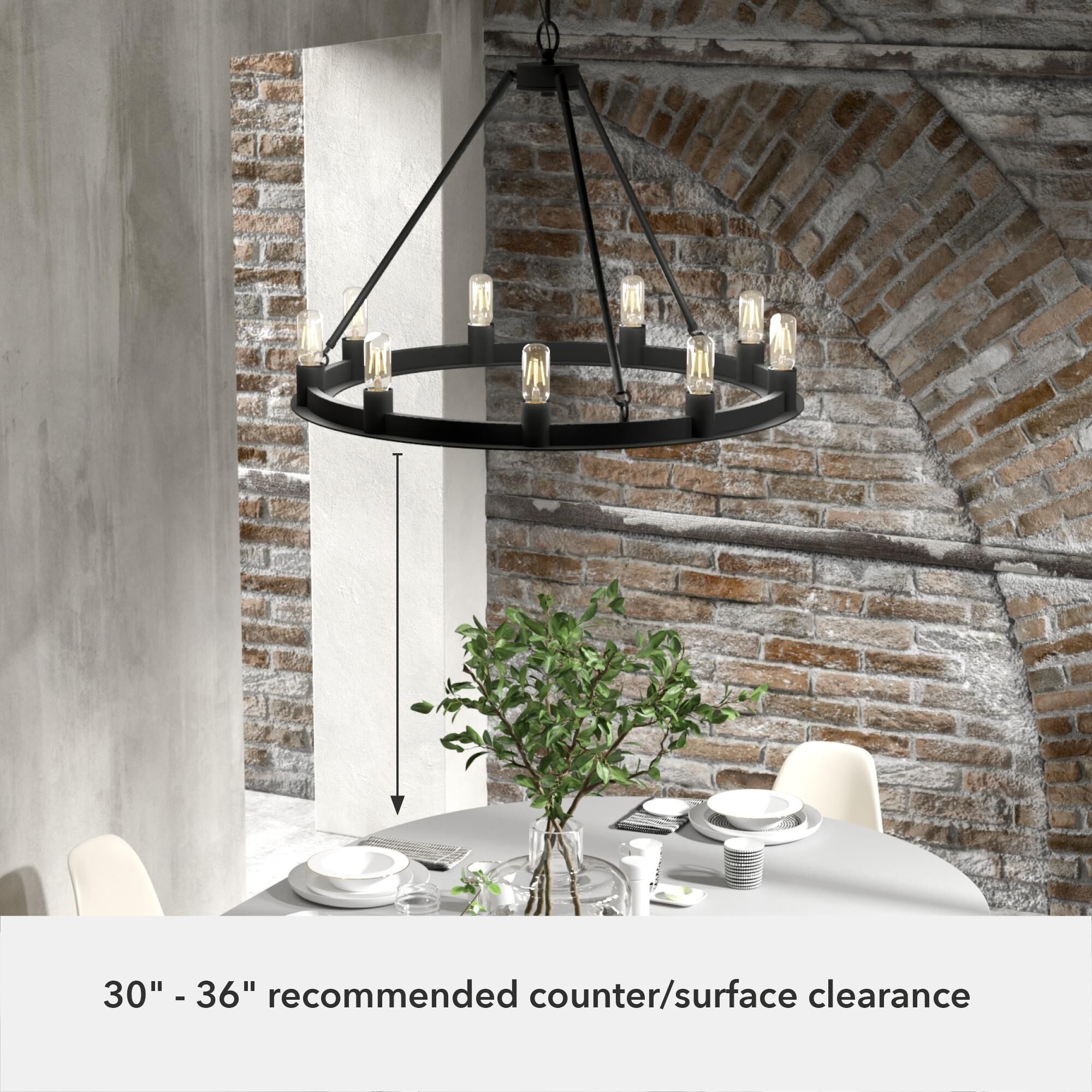 Saddlewood 30 Inch 9 Light Chandelier by Hunter Fan