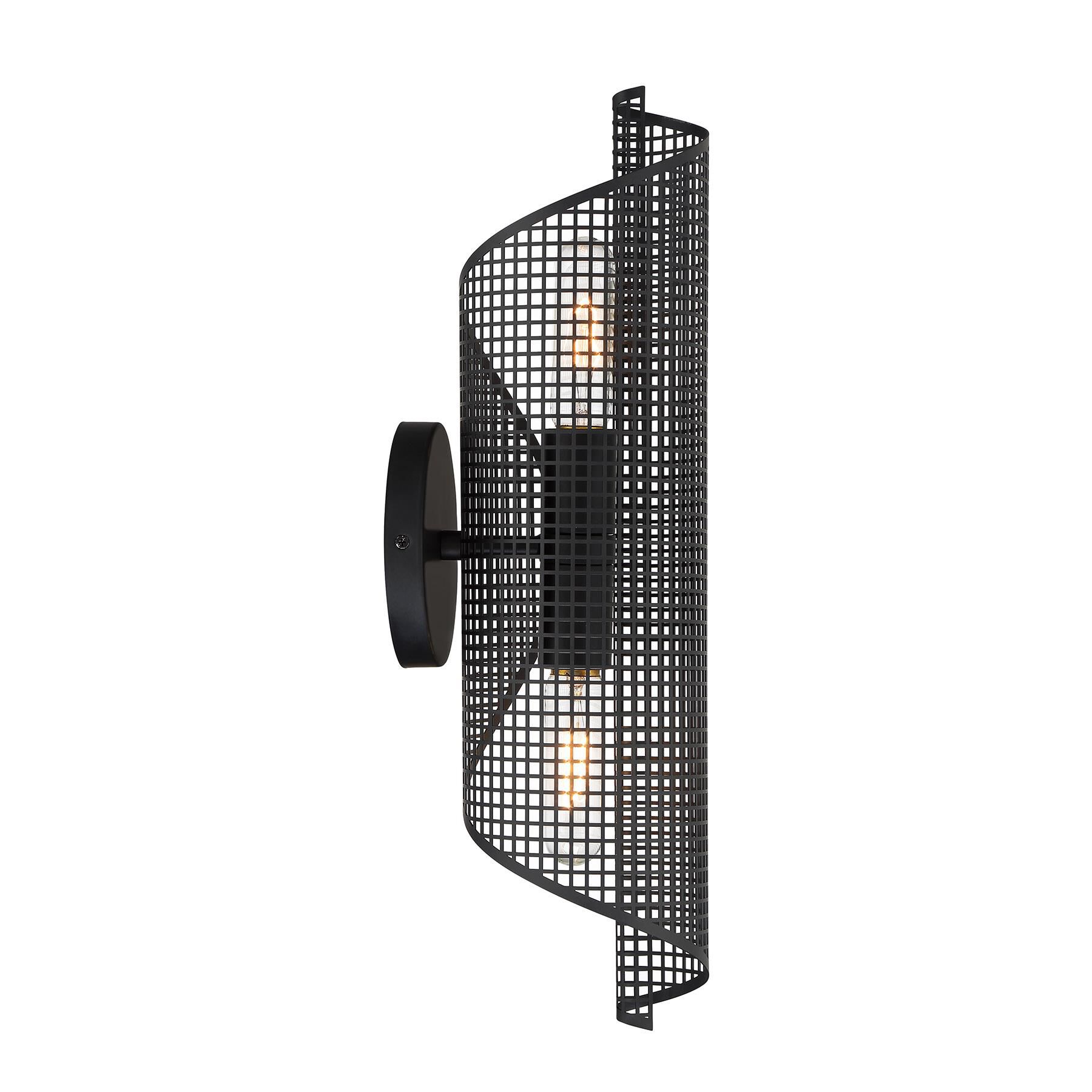 Shown in Matte Black finish and Perforated Metal shade