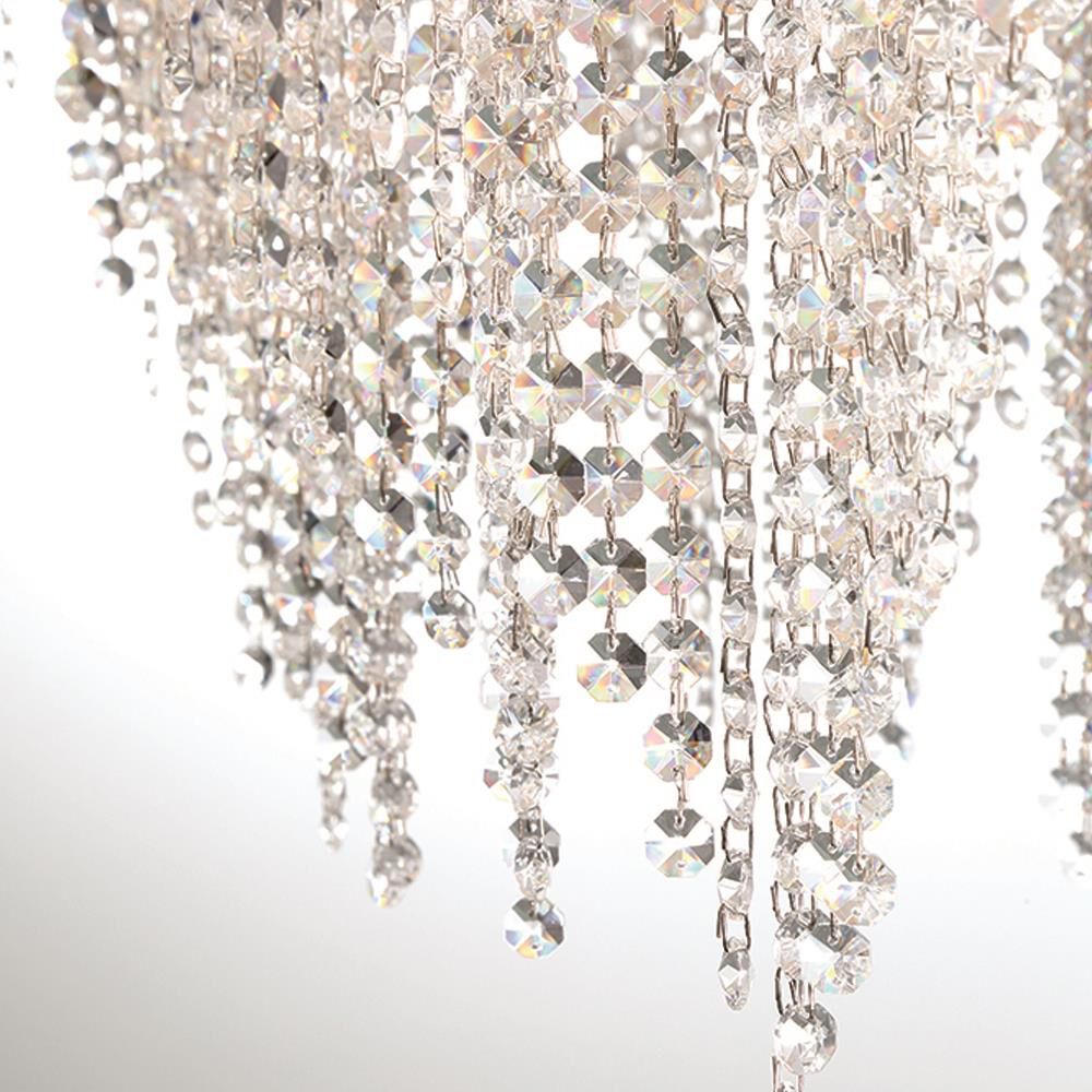 Shown in Chrome finish and K9 Crystal glass