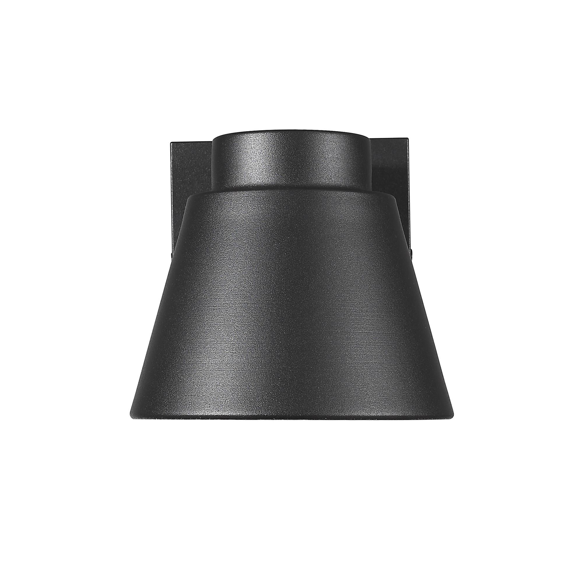 Shown in Black finish and Glass shade