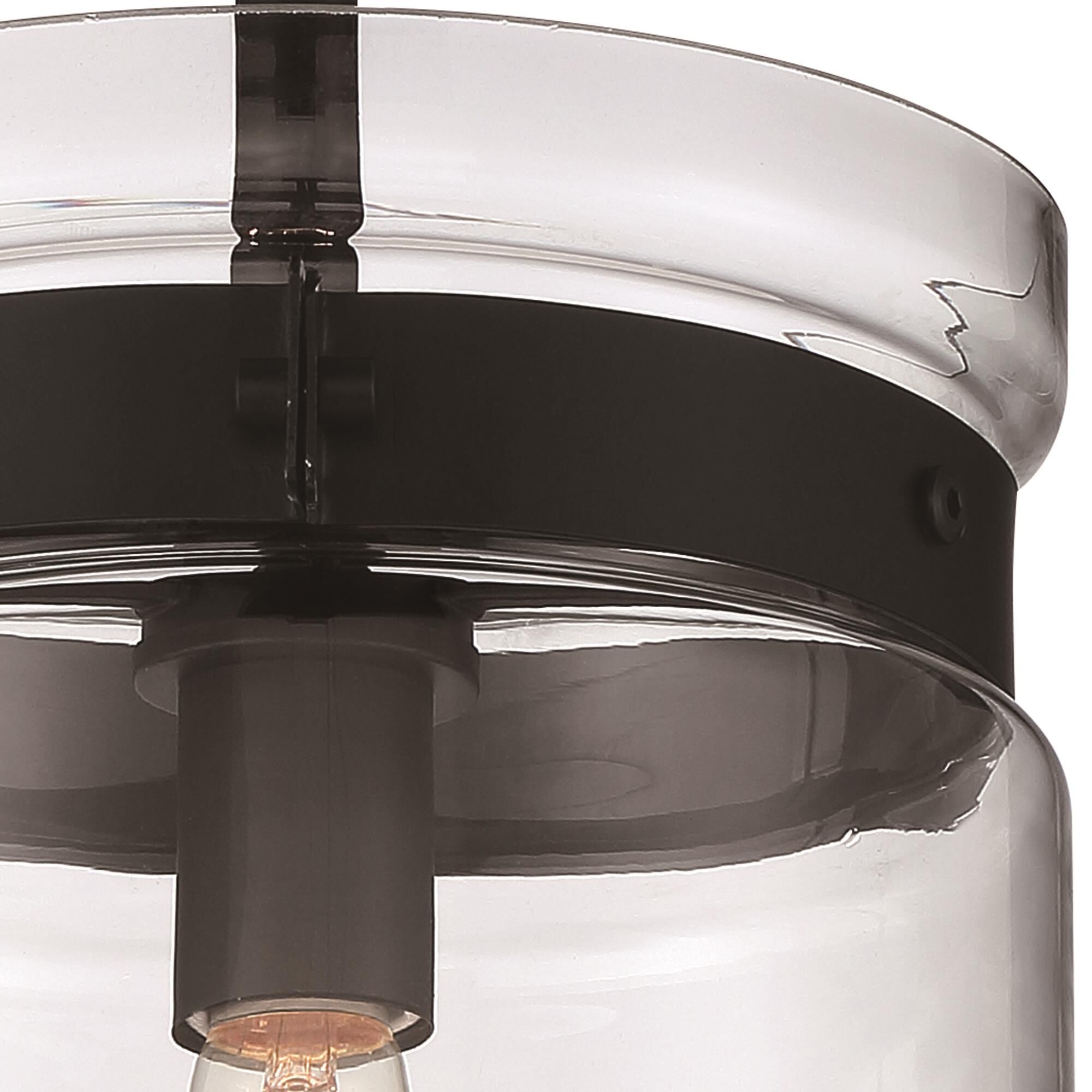 Shown in Matte Black finish and Clear glass