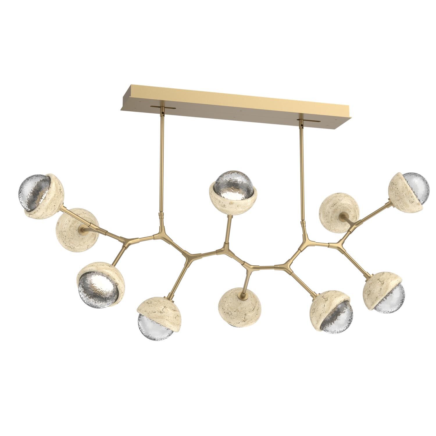 Levi Wilson Cabochon 56 Inch Linear Suspension Light by Hammerton Studio