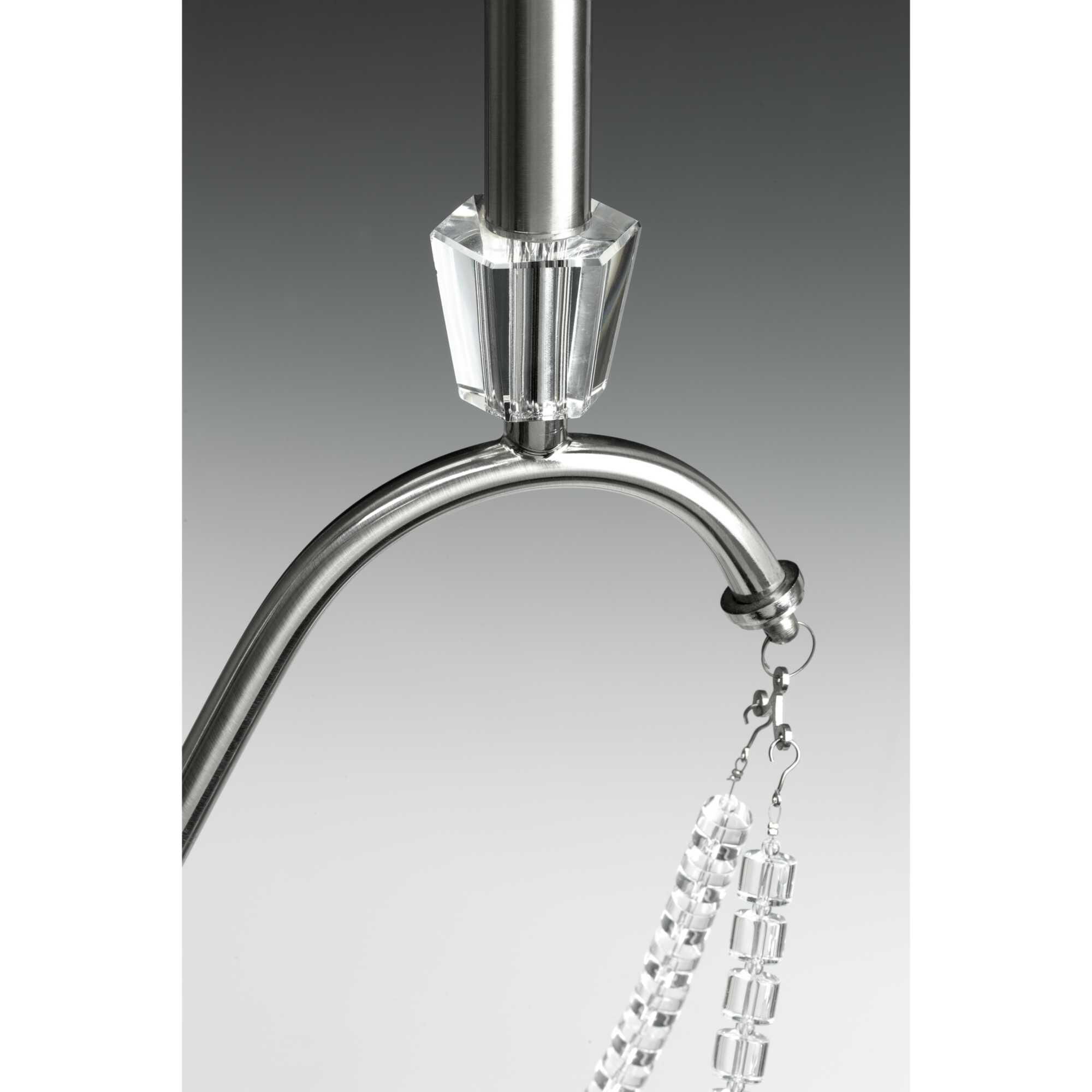 Shown in Brushed Nickel finish