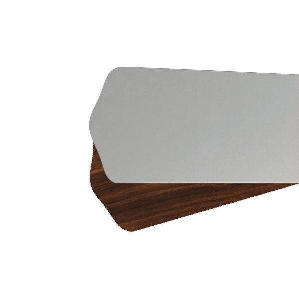 Shown in Satin Nickel and Walnut finish