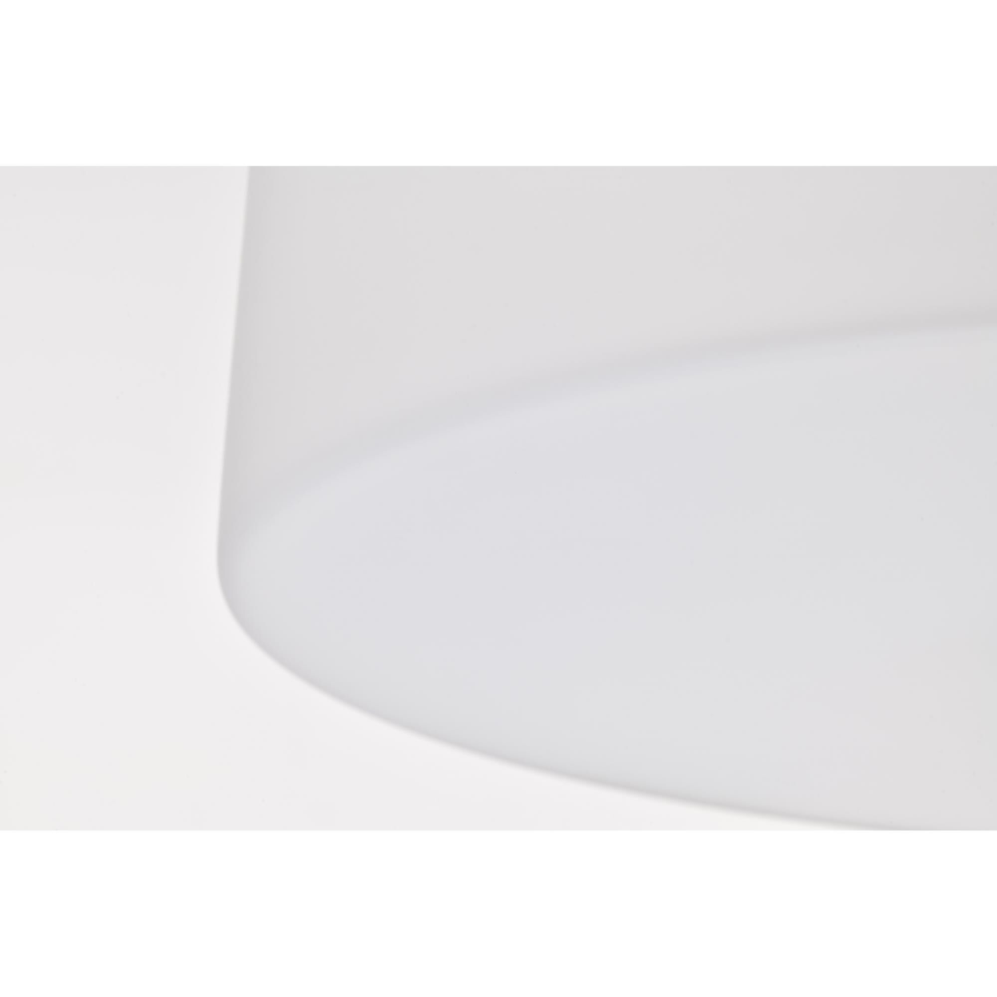 Shown in Matte Black finish and White Opal glass