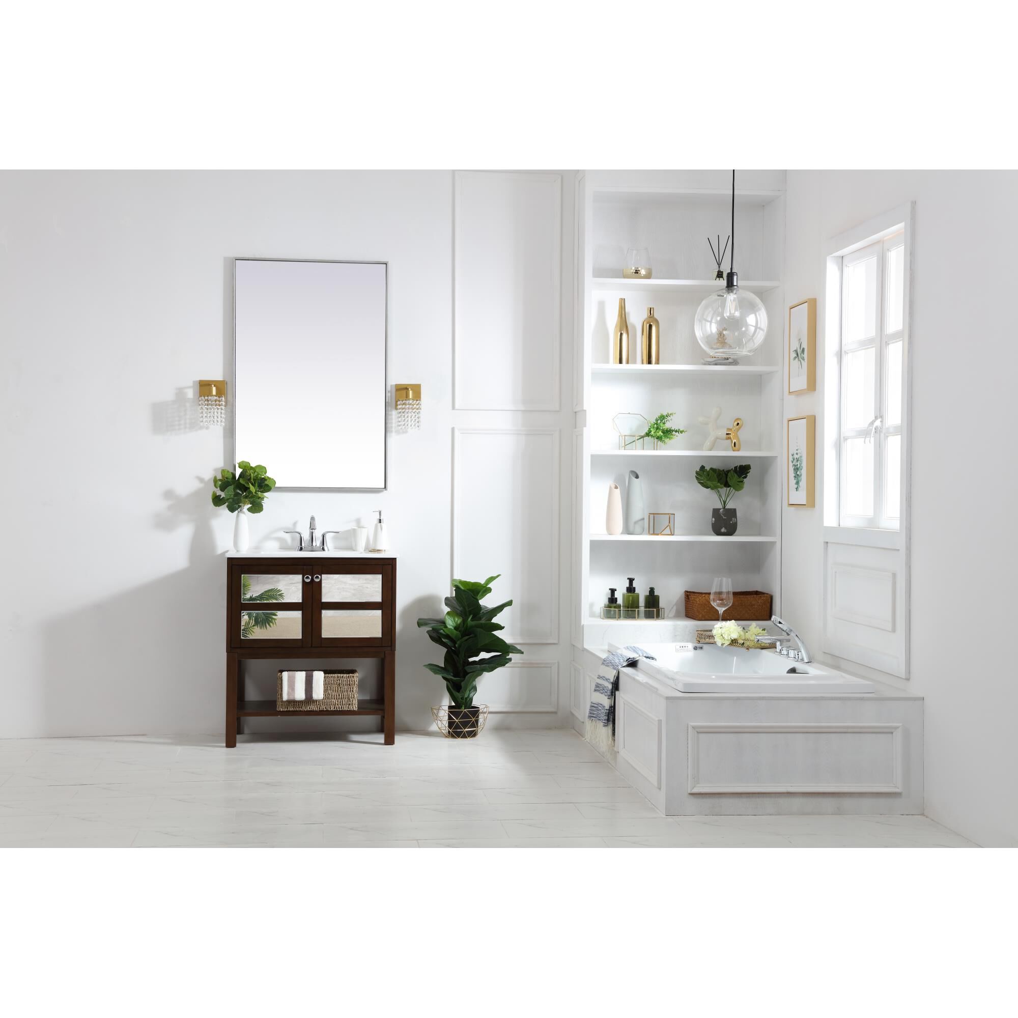 Shown in Antique Coffee finish