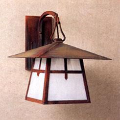 Shown in Raw Copper finish and White Opalescent glass and Dart accent