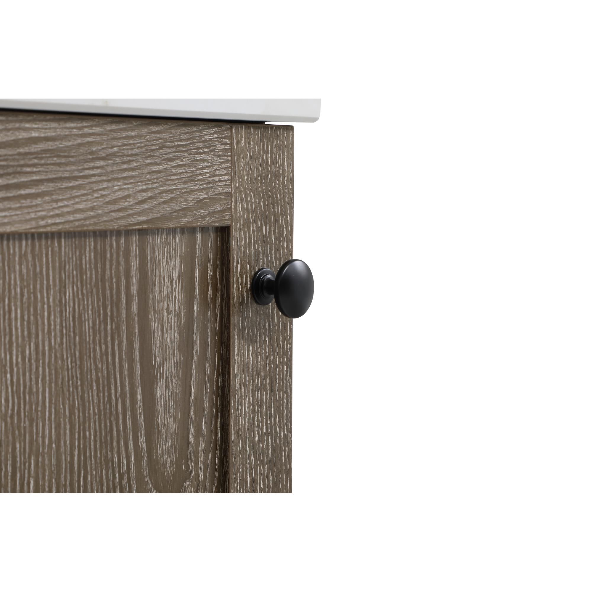 Shown in Weathered Oak And Black With Ivory finish