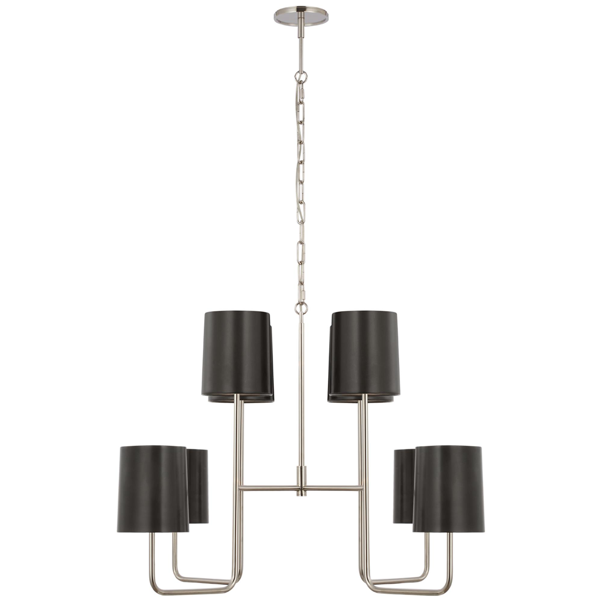 Shown in Polished Nickel finish and Bronze shade