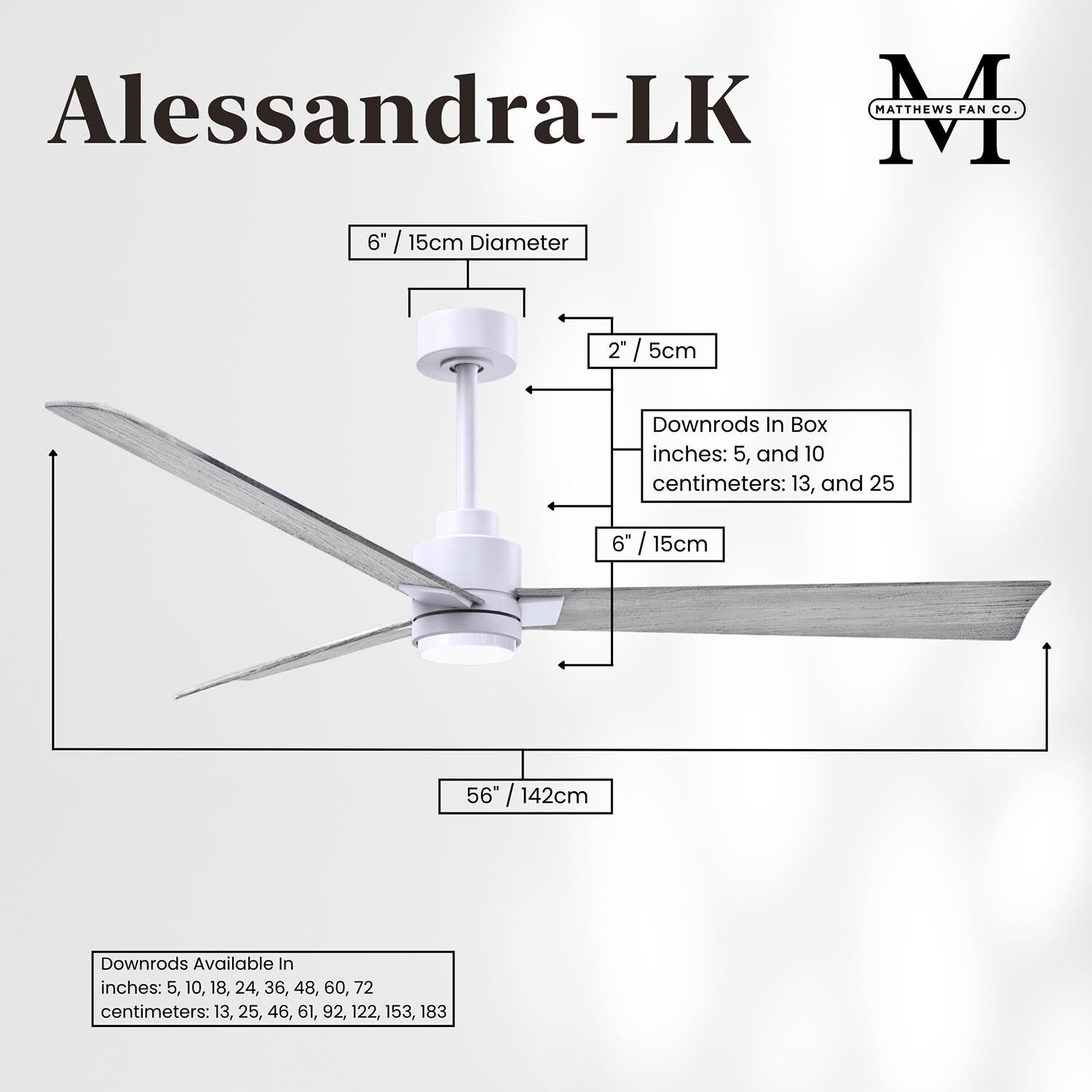 Shown in Matte White finish