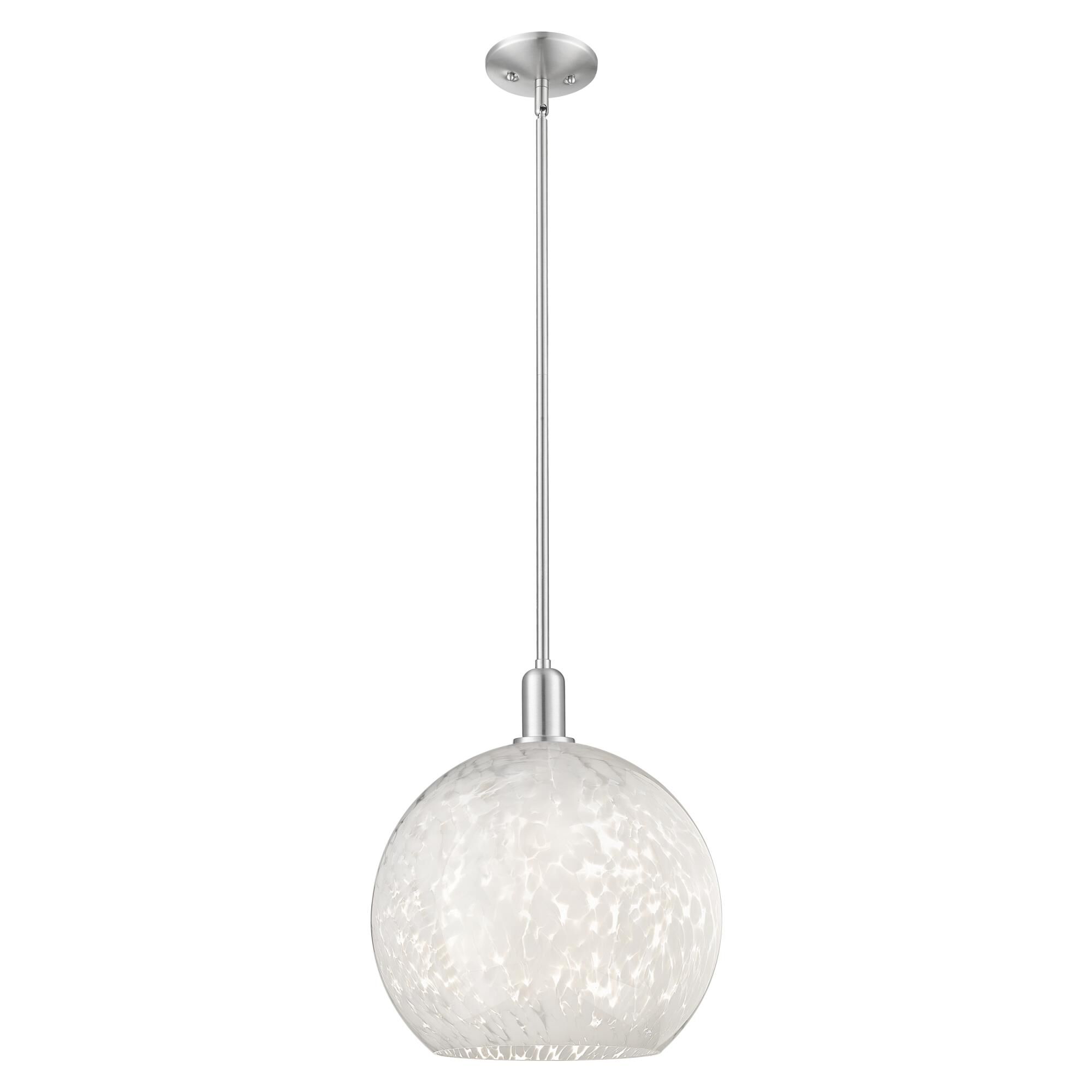 Bruno Marashlian White Mouchette Large Pendant by Innovations Lighting