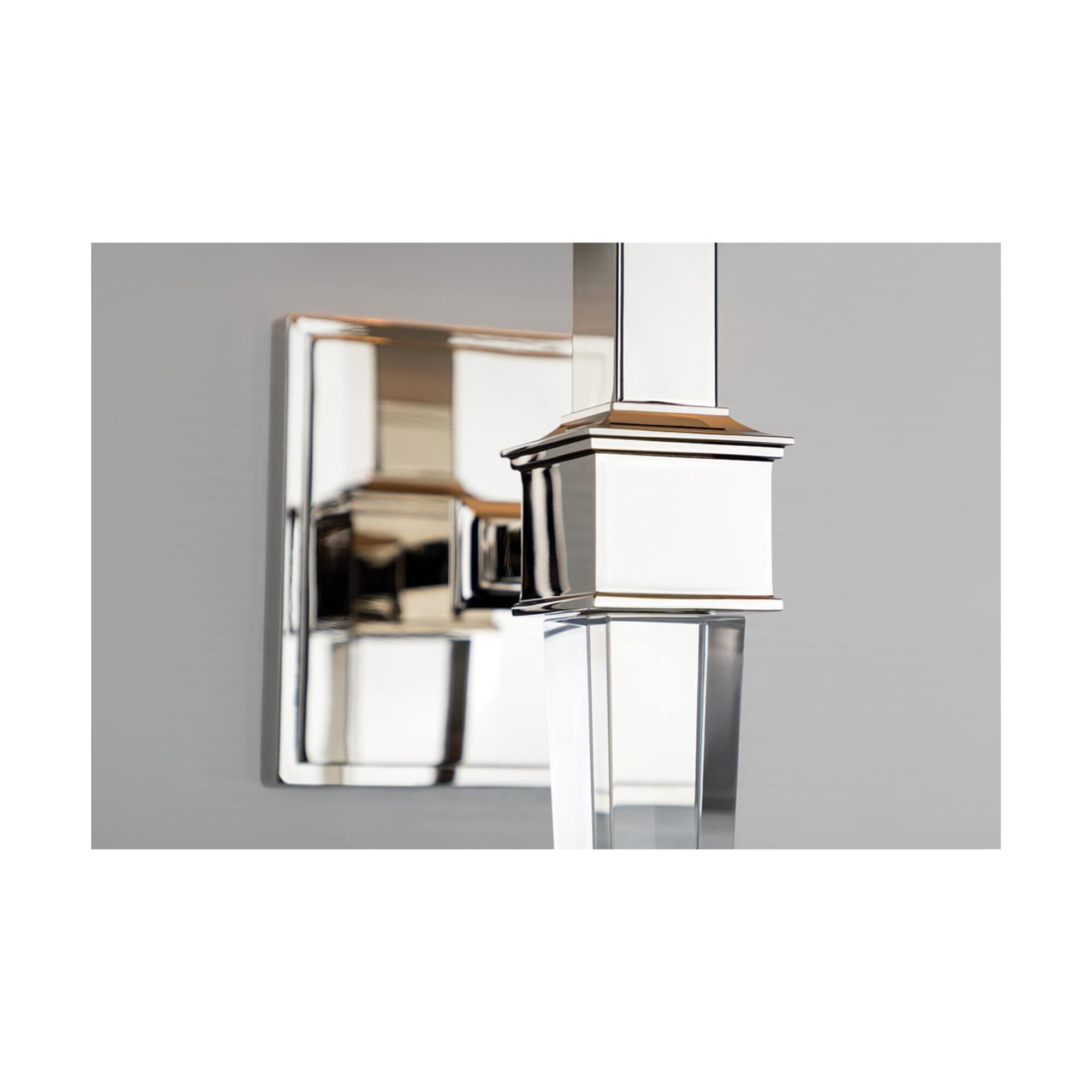 Shown in Polished Nickel finish and White Silk shade