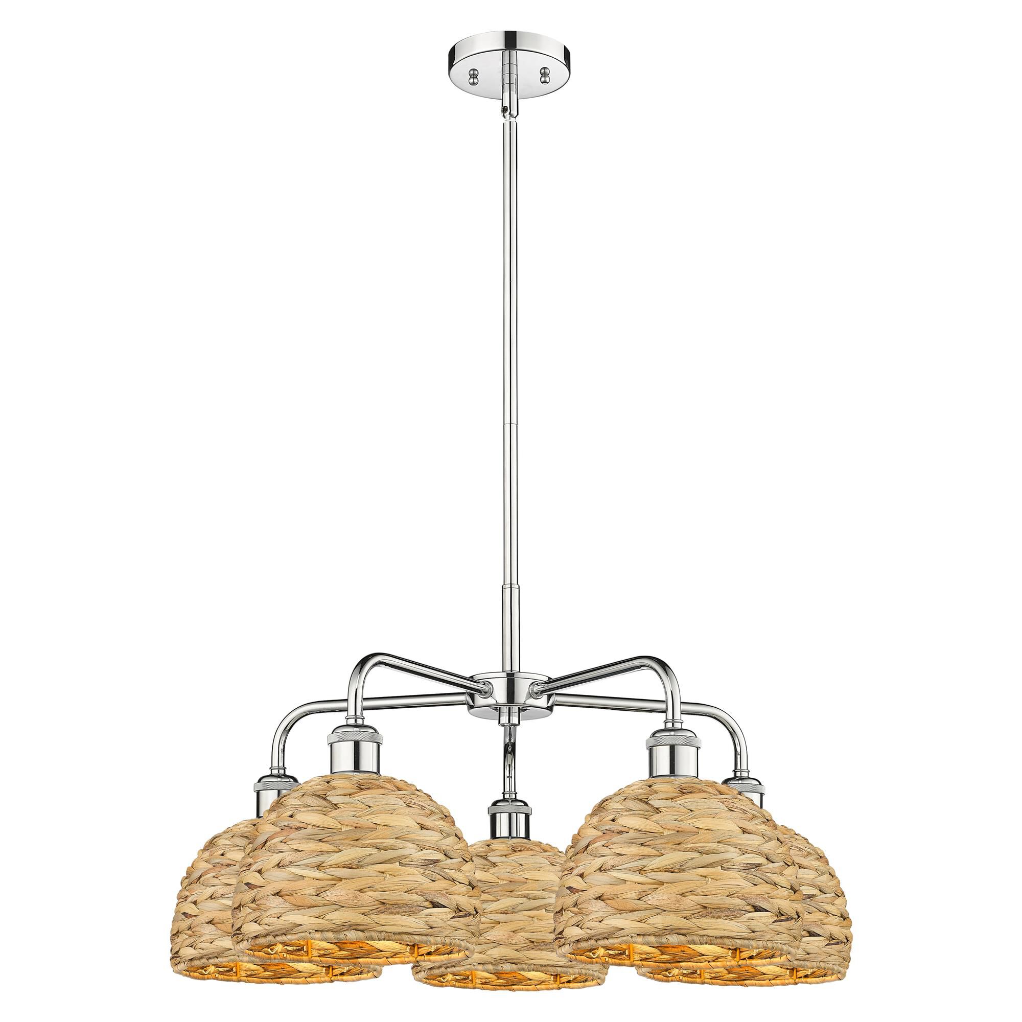 Shown in Polished Chrome finish and Natural shade
