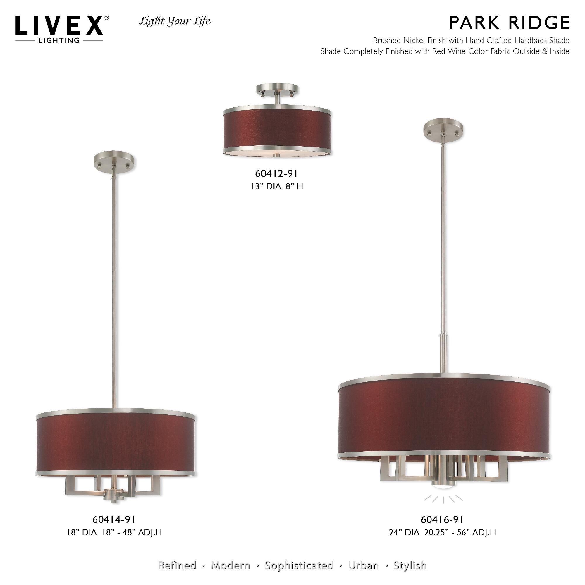 Park Ridge Large Pendant by Livex Lighting