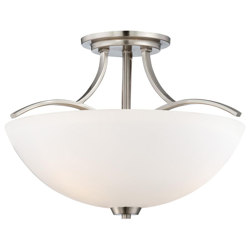 Overland Park 16 Inch Semi Flush Mount by Minka Lavery