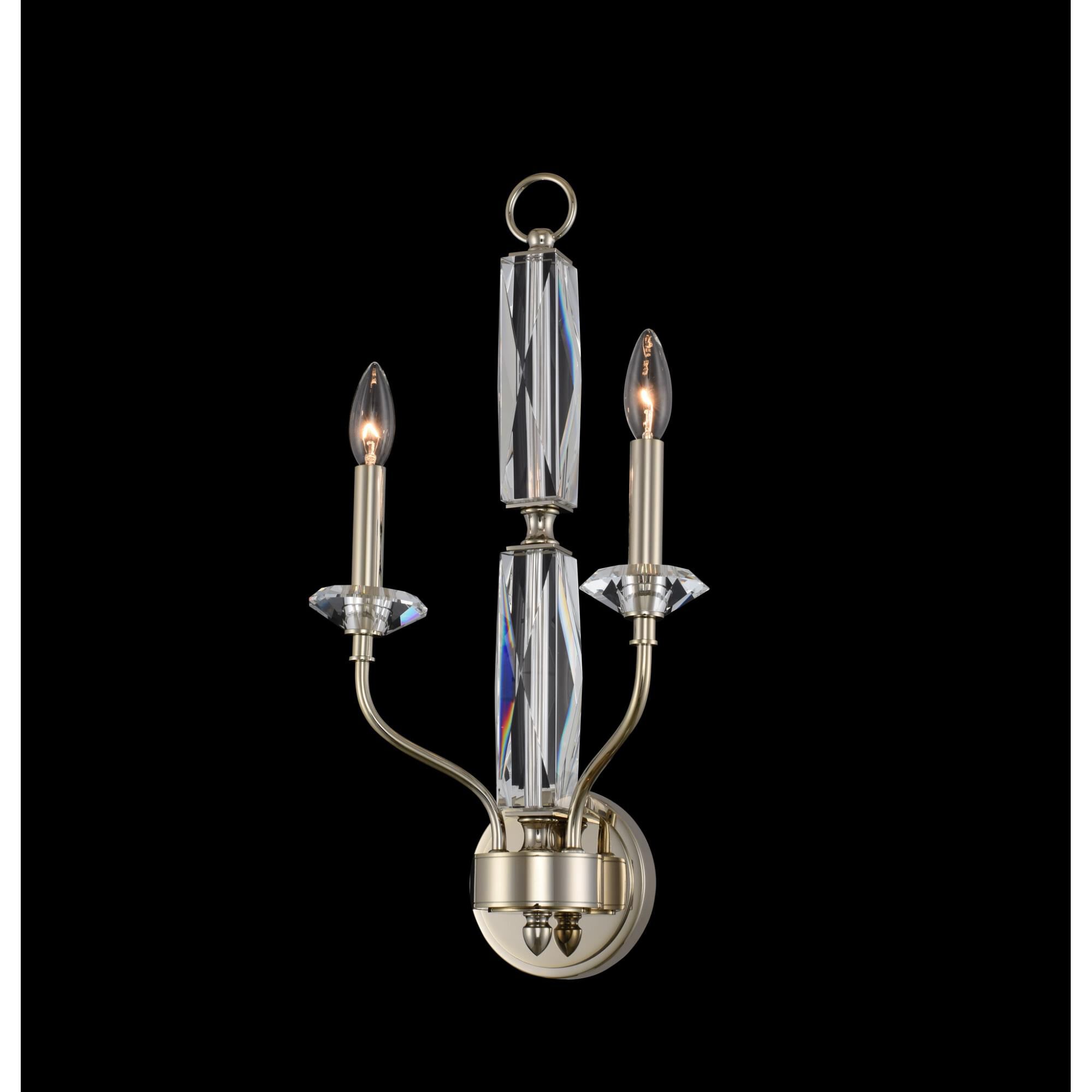 Shown in Champagne Gold finish and Firenze crystal