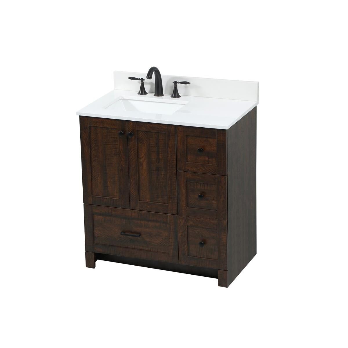 Shown in Expresso finish and With Backsplash accent