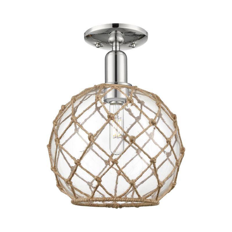 Bruno Marashlian Farmhouse Rope 10 Inch Semi Flush Mount by Innovations Lighting