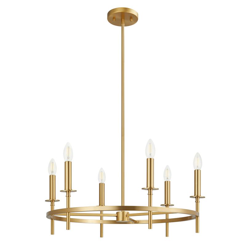 25 Inch Chandelier by Meridian Lighting