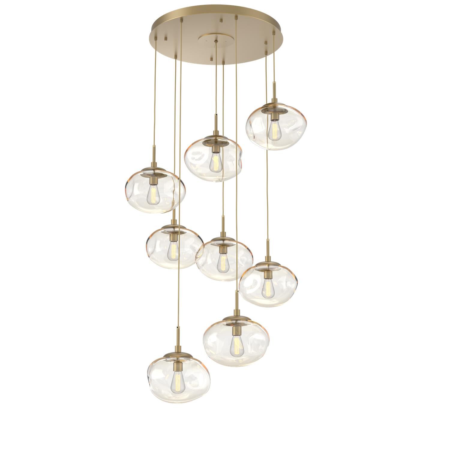 Levi Wilson Nebula 31 Inch 8 Light Multi Light Pendant by Hammerton Studio