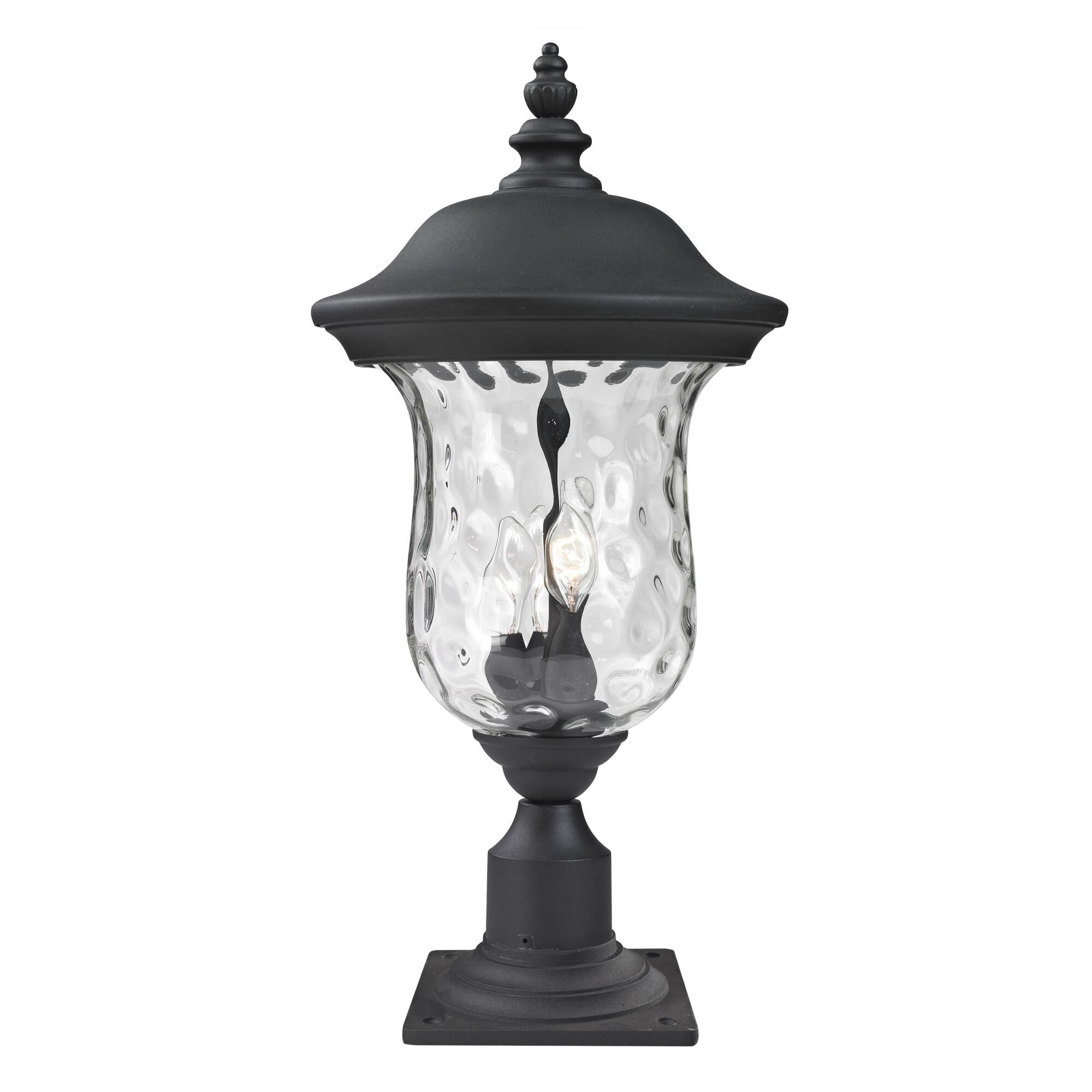 Armstrong 25 Inch Tall 3 Light Outdoor Pier Lamp by Z-Lite