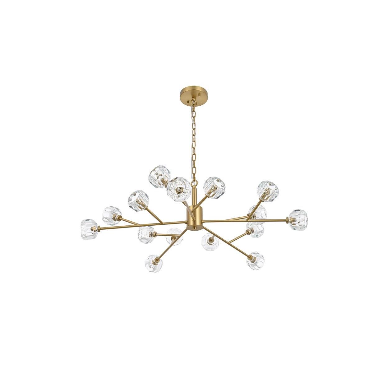 Shown in Gold  finish and RC Clear crystal and Clear glass