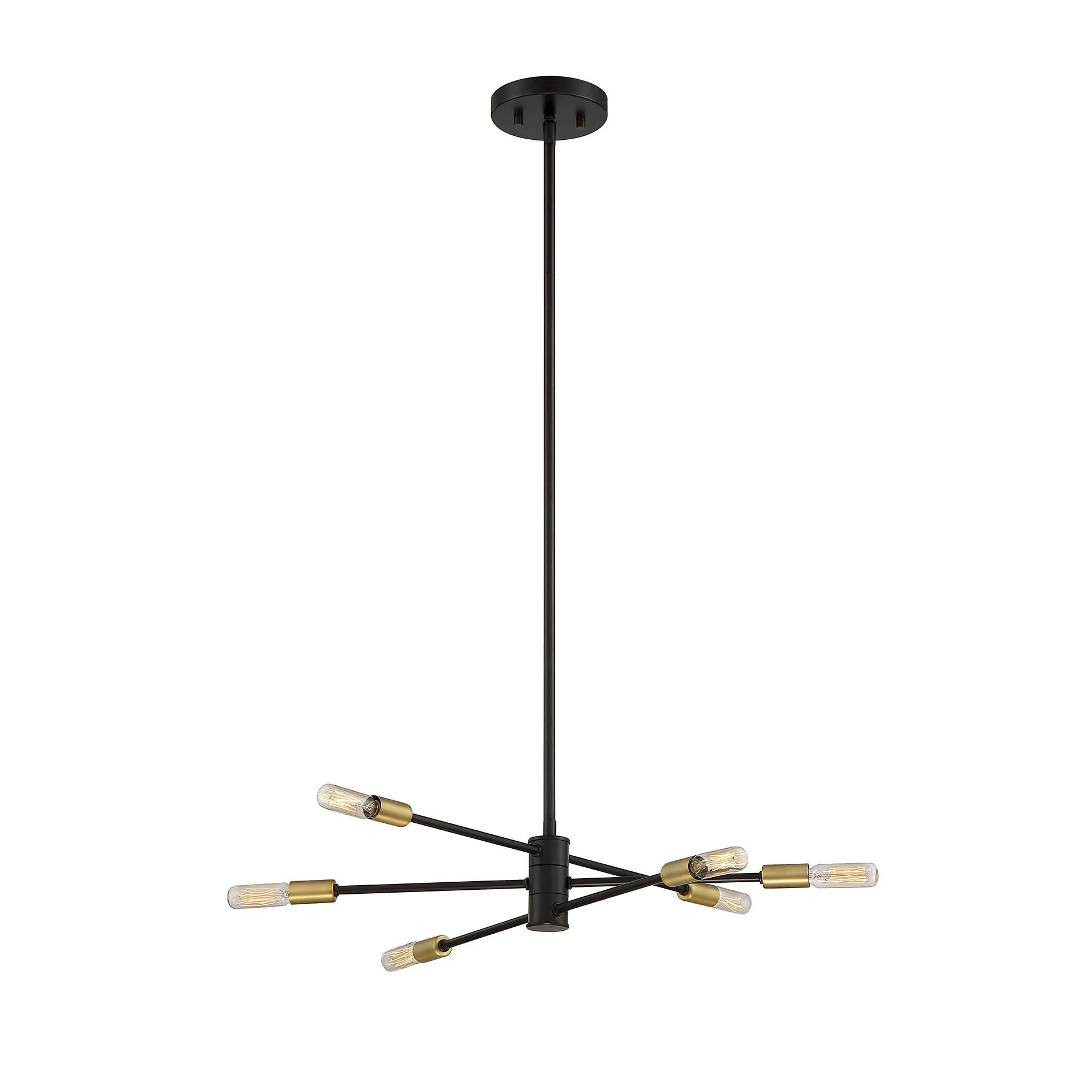 Lyrique 21 Inch 6 Light Mini Chandelier by Savoy House