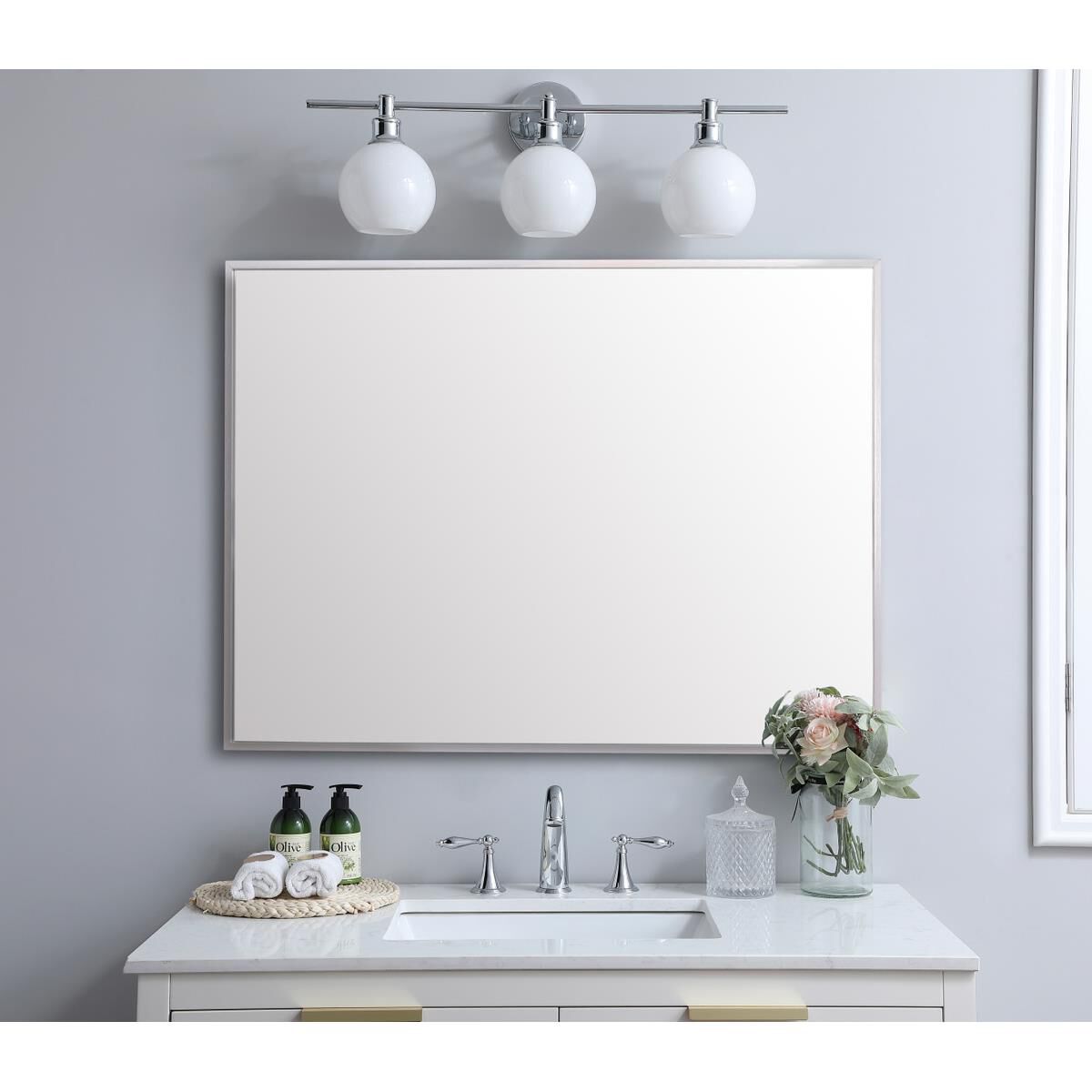Grace 42 Inch Decorative Mirror by Elegant Decor