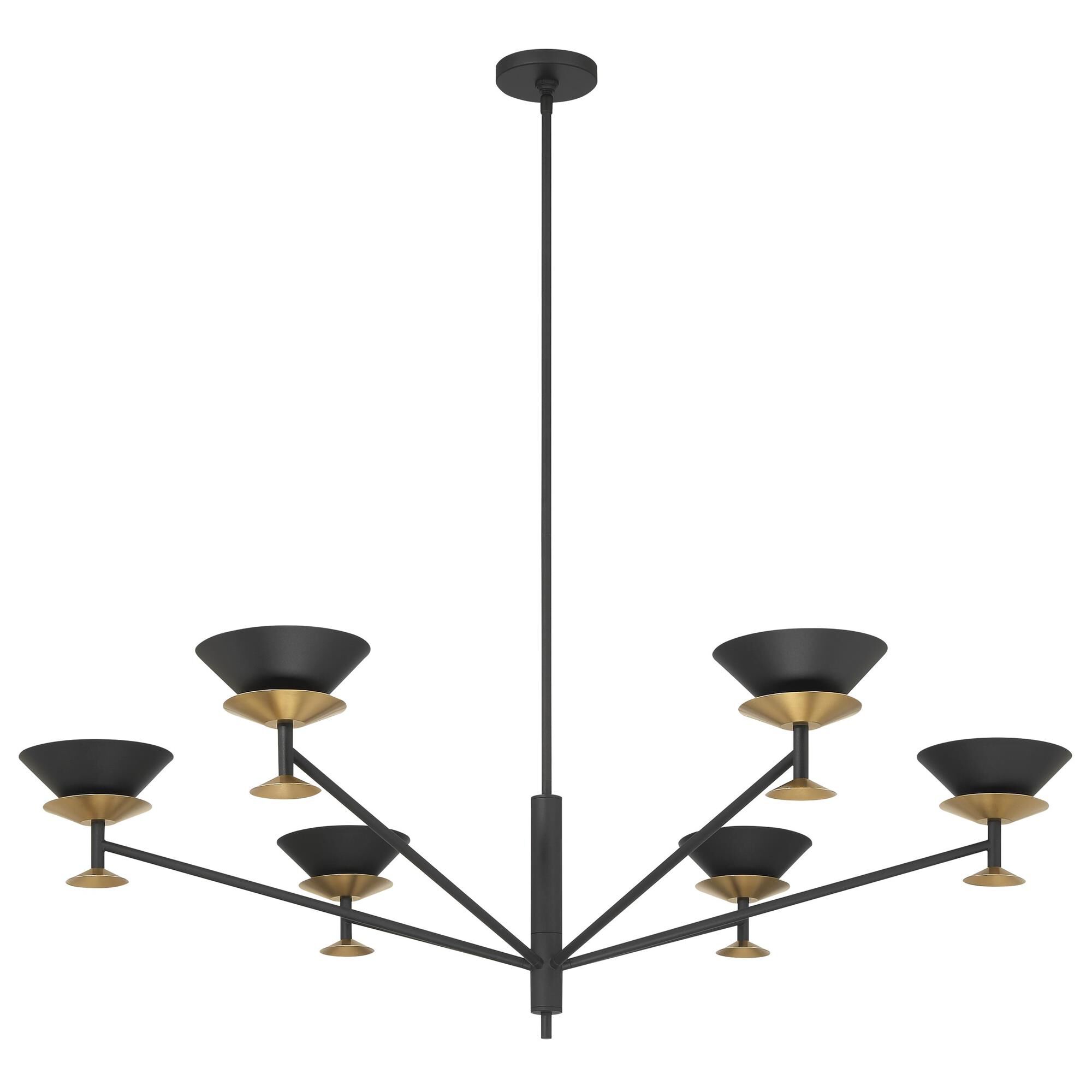 Shown in Textured Black finish and Textured Black shade