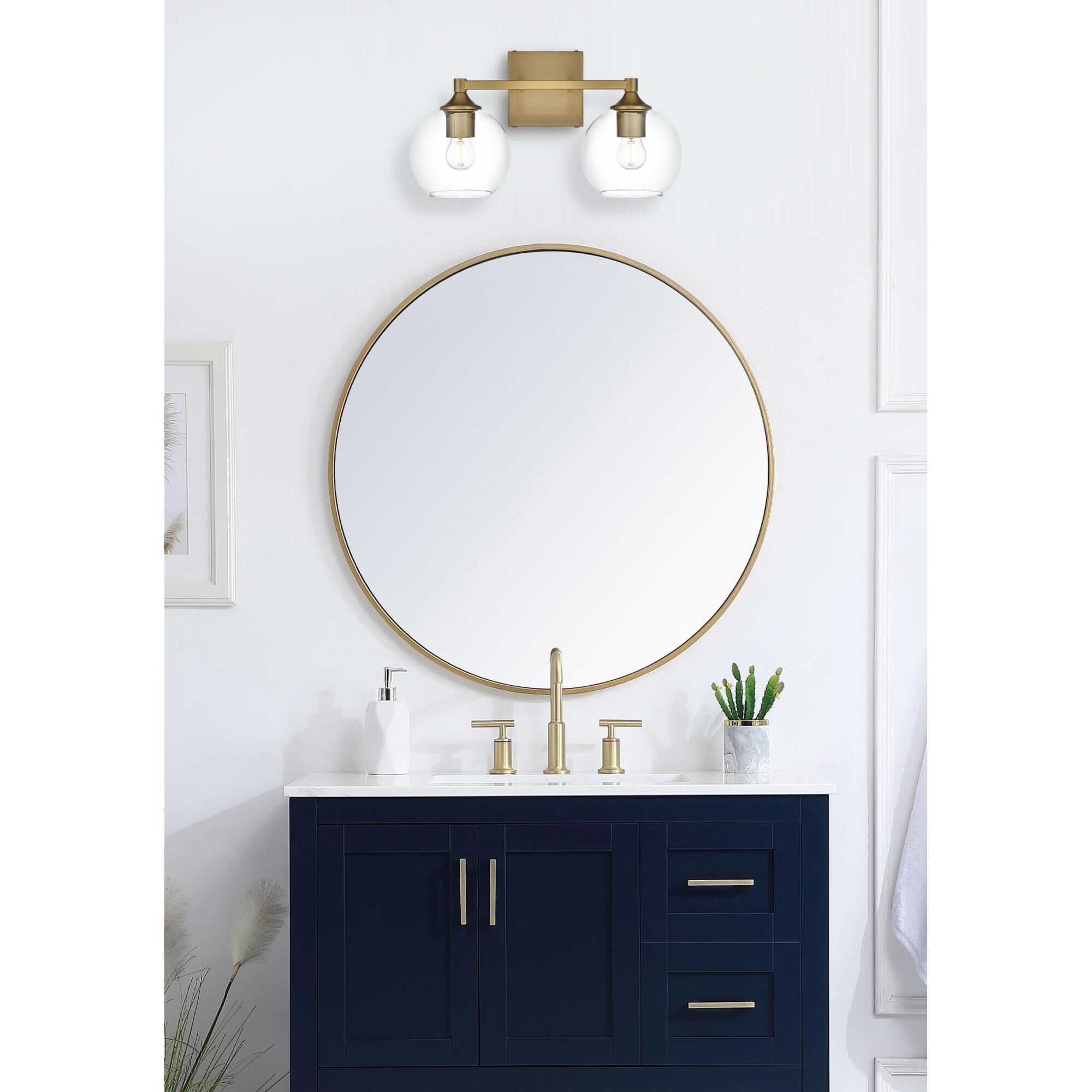 Shown in Satin Gold And Clear finish