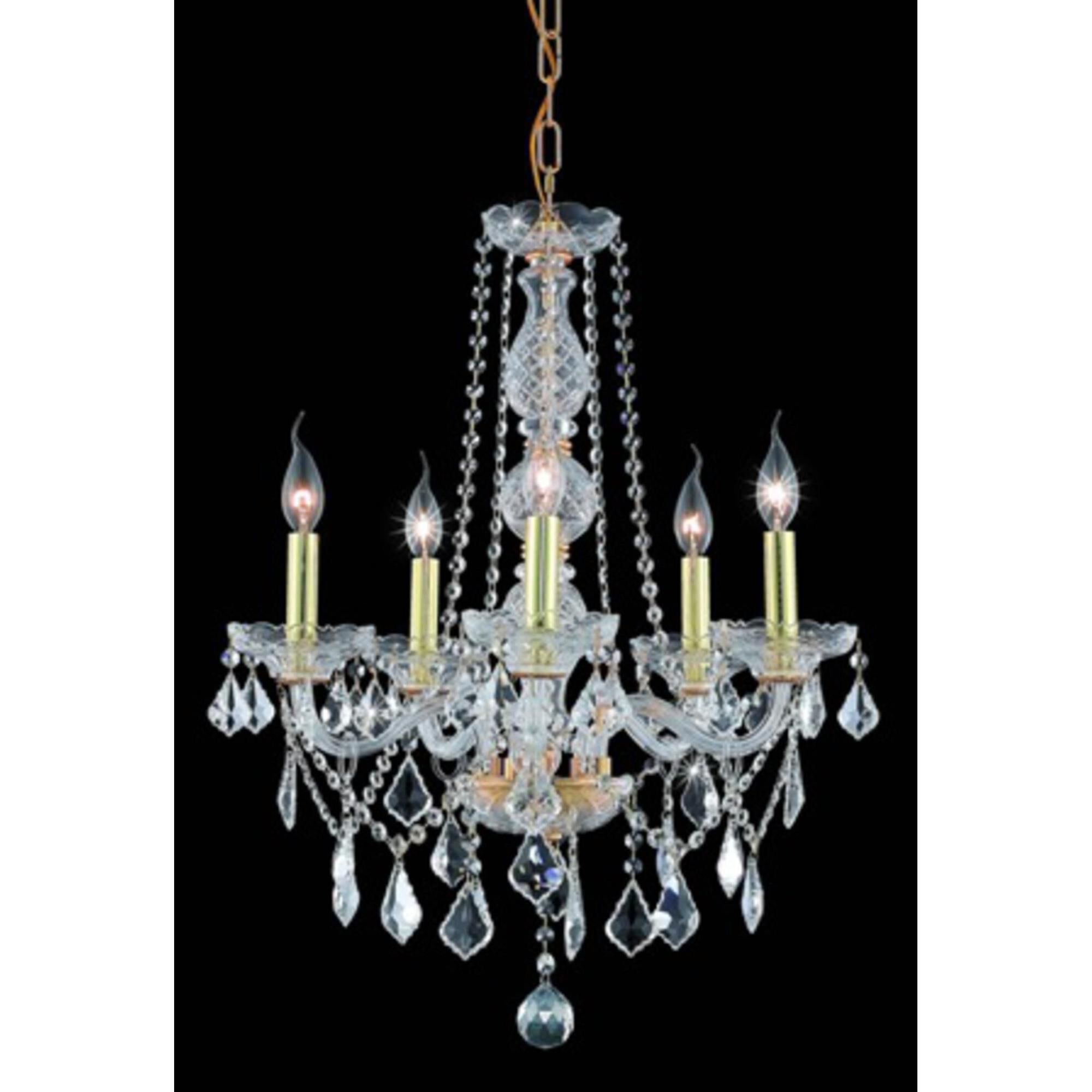 Verona 21 Inch 5 Light Mini Chandelier by Elegant Lighting