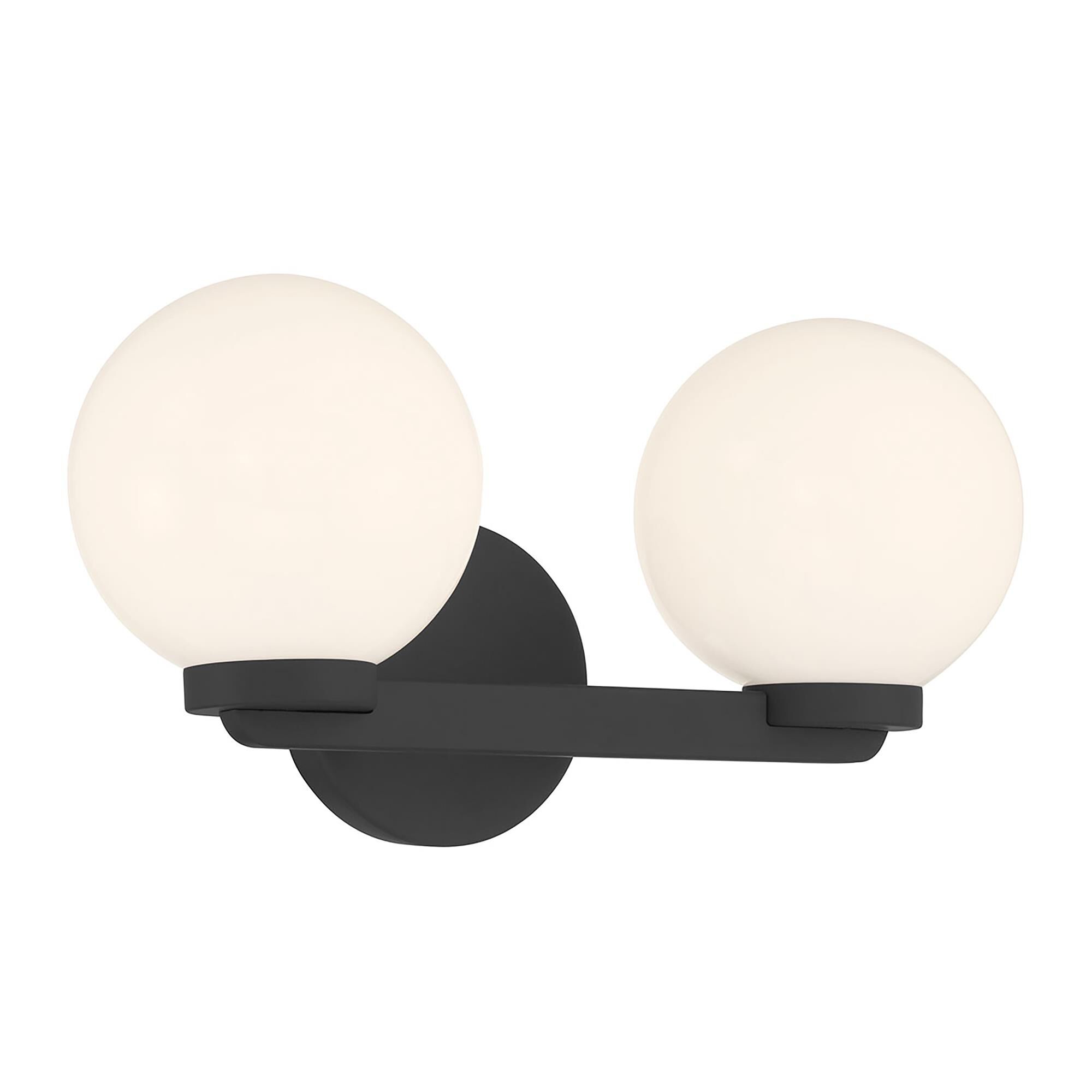 Shown in Matte Black finish and Shiny Opal glass