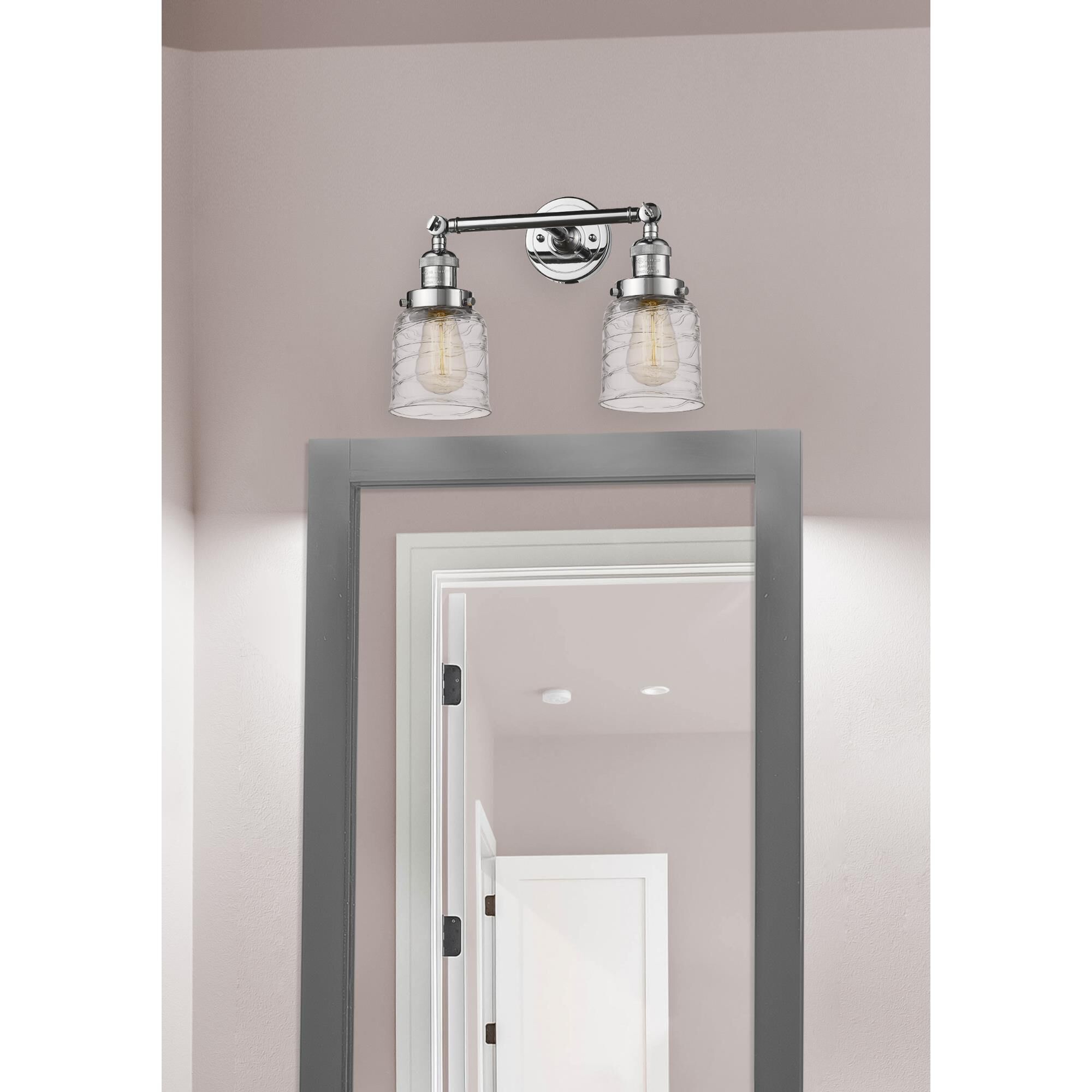 Bruno Marashlian Small Bell 16 Inch 2 Light Bath Vanity Light by Innovations Lighting