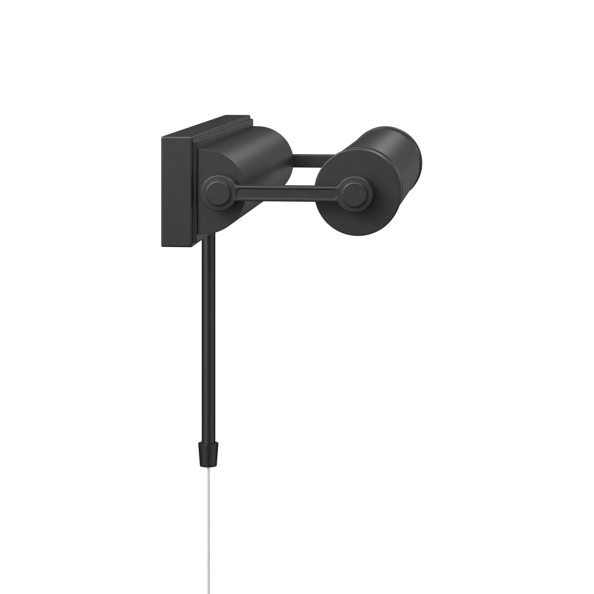 Shown in Black finish and Metal shade