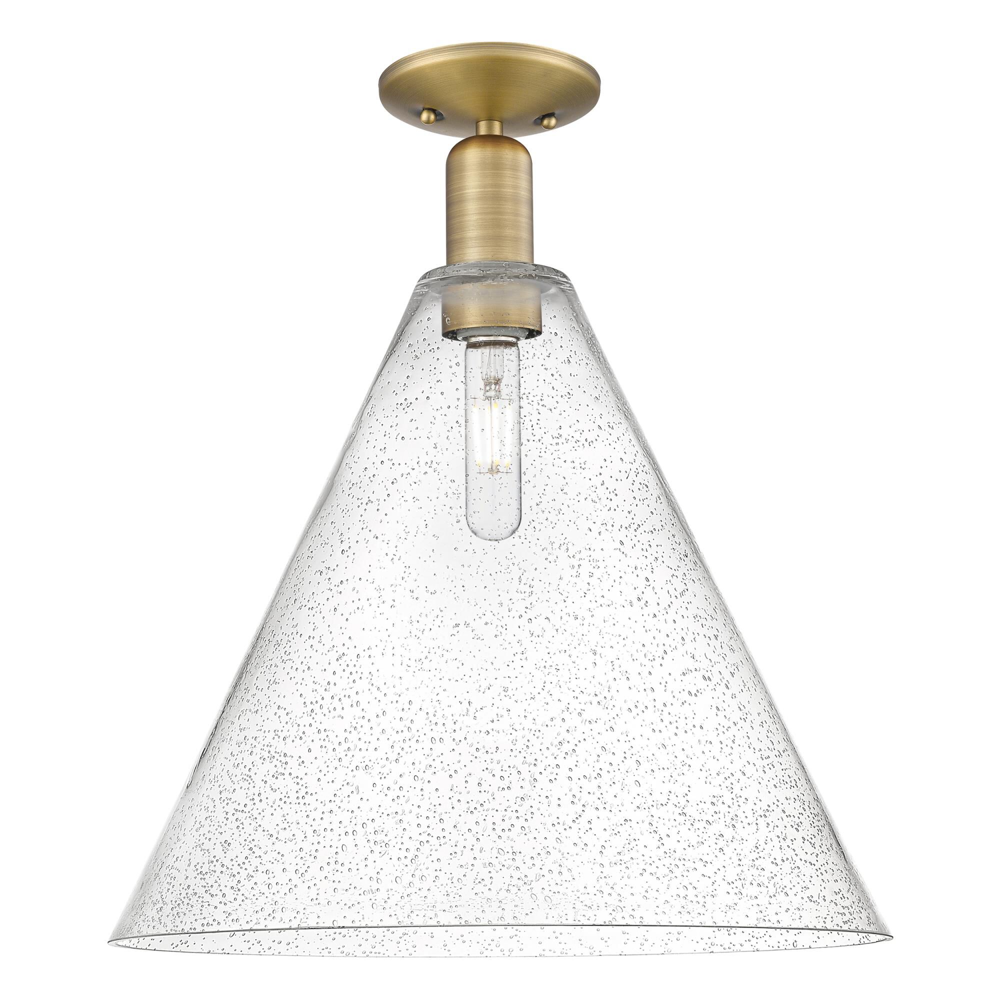 Bruno Marashlian Berkshire Glass 16 Inch Semi Flush Mount by Innovations Lighting