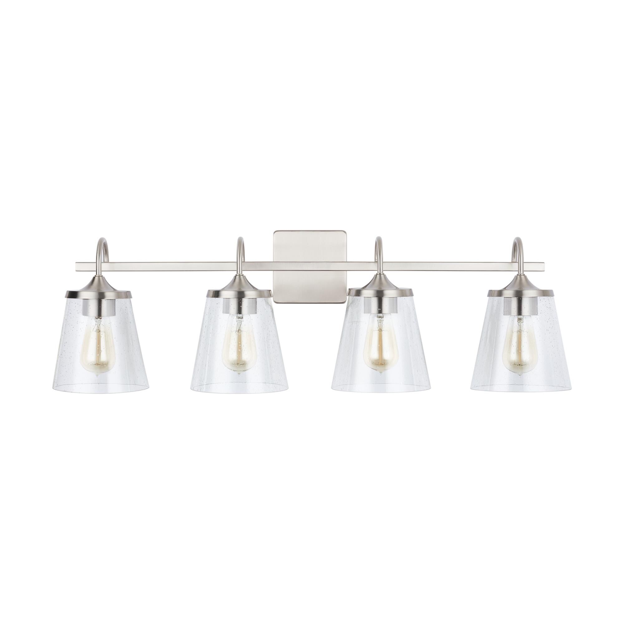 Shown in Brushed Nickel finish and 496 glass