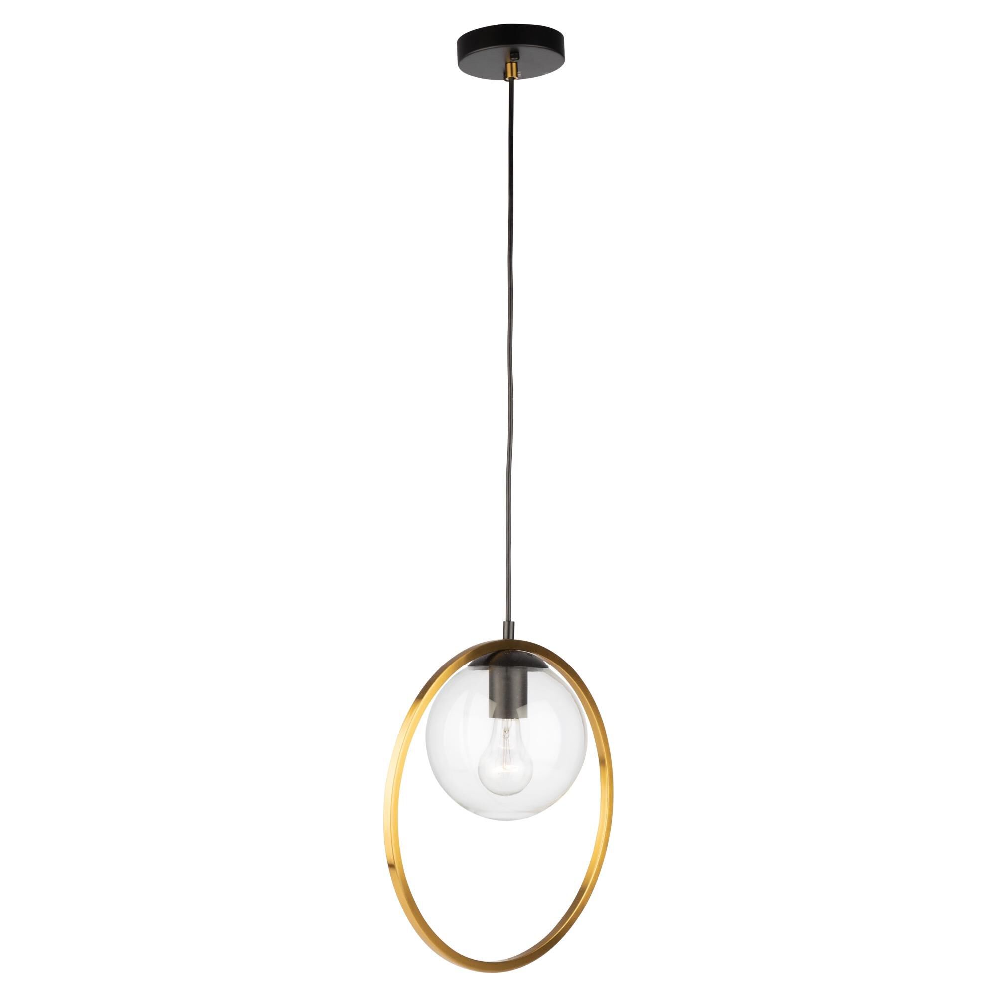 Shown in Black and Vintage Brass finish