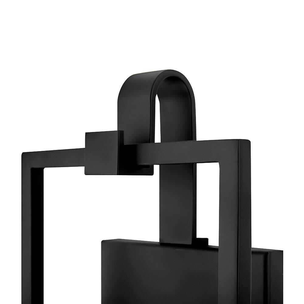 Shown in Black finish and Clear glass