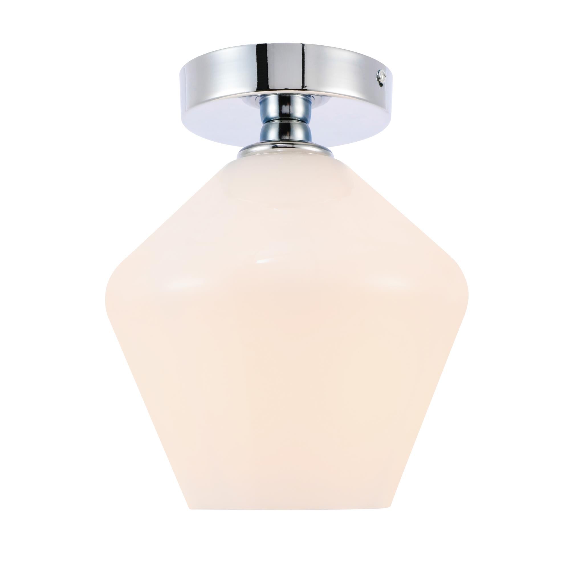 Gene 8 Inch Semi Flush Mount by Elegant Lighting