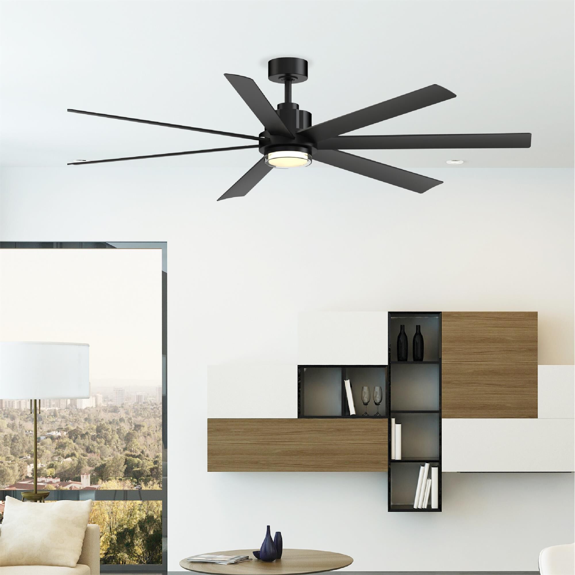 Shown in Black finish and Opal Frosted glass