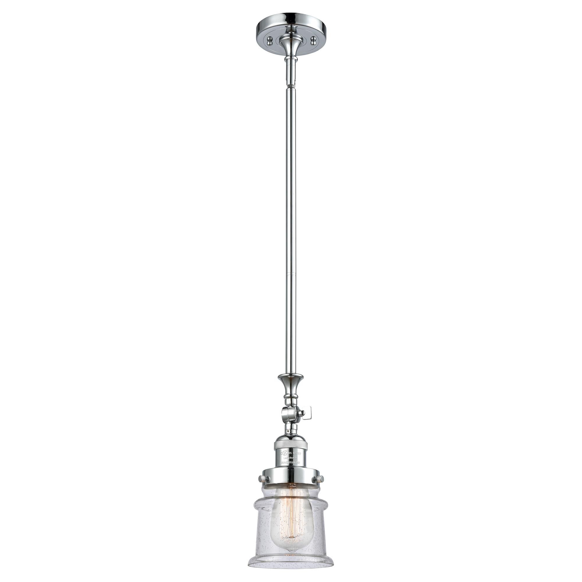 Shown in Polished Chrome finish and Seedy glass